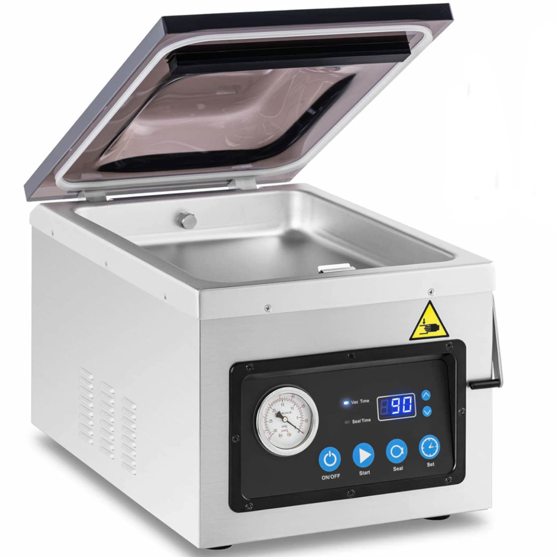 

Pakowarka próżniowa komorowa do żywności szer. 26 cm 103 l/min 1 bar 1000 W