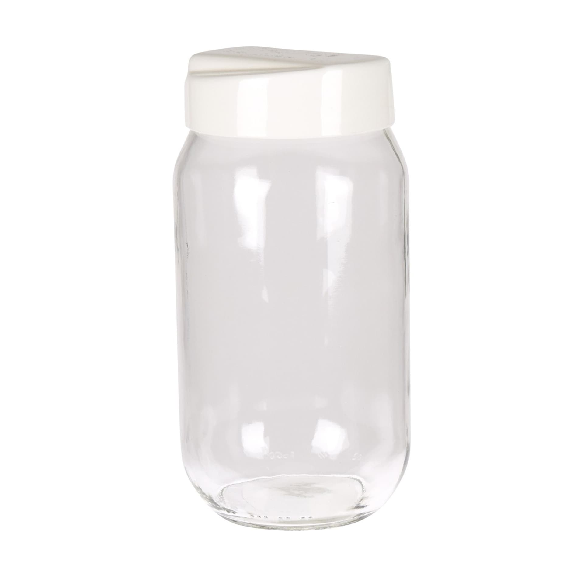 

Pojemnik szklany z białą pokrywą 1000ml