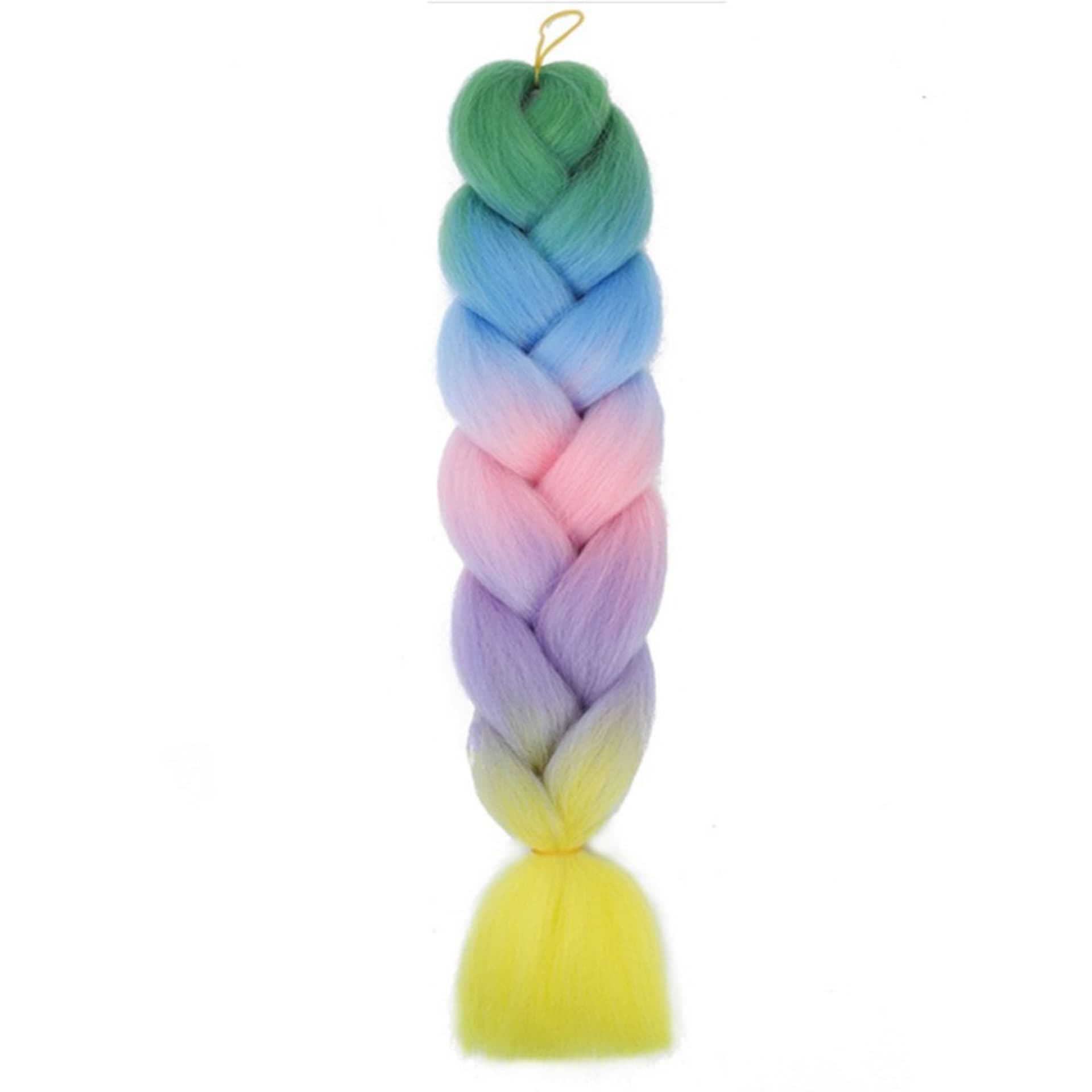 

Syntetyczne włosy kolorowe 120 cm gęste ombre WLS37
