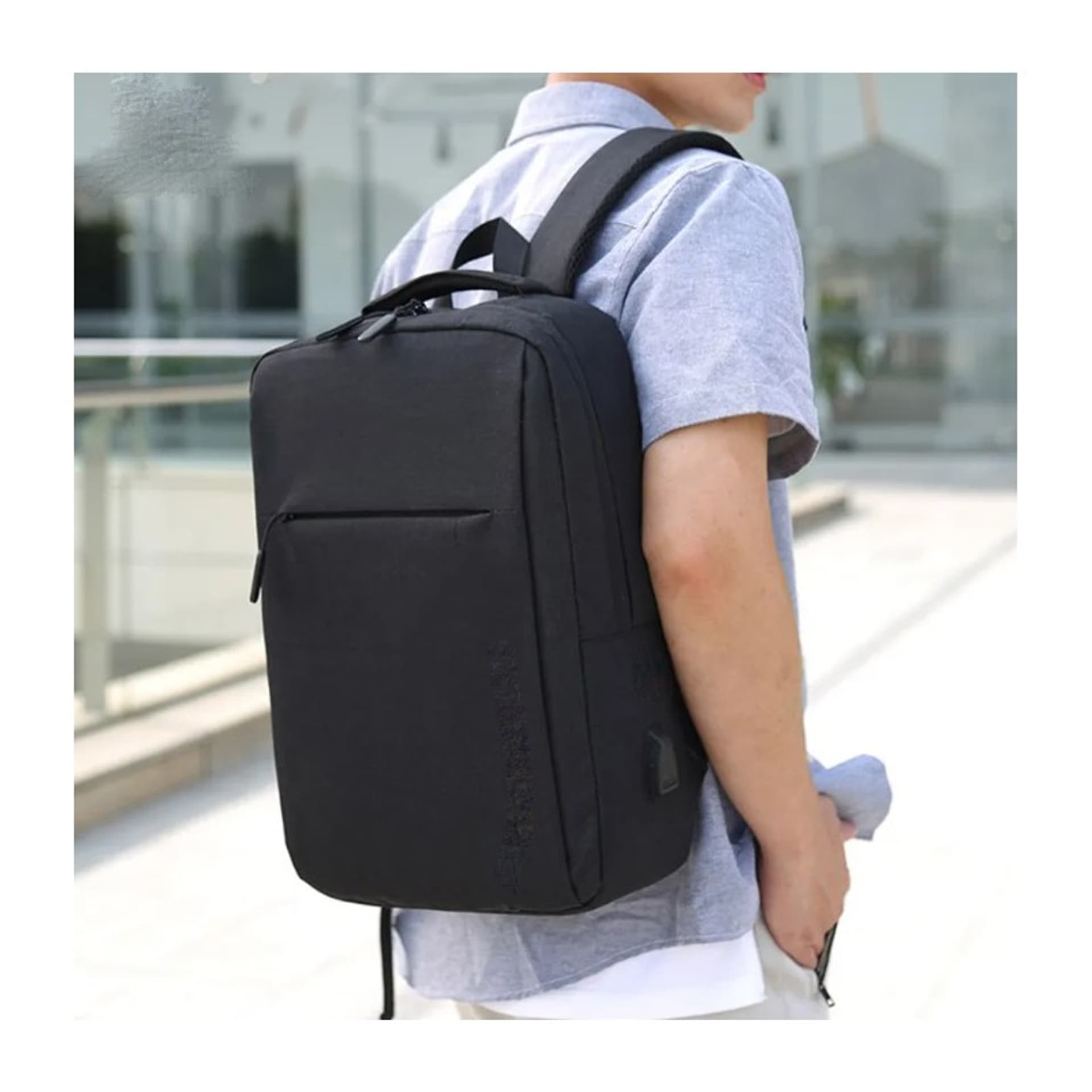 

Plecak na laptopa sportowy USB czarny PL154CZ