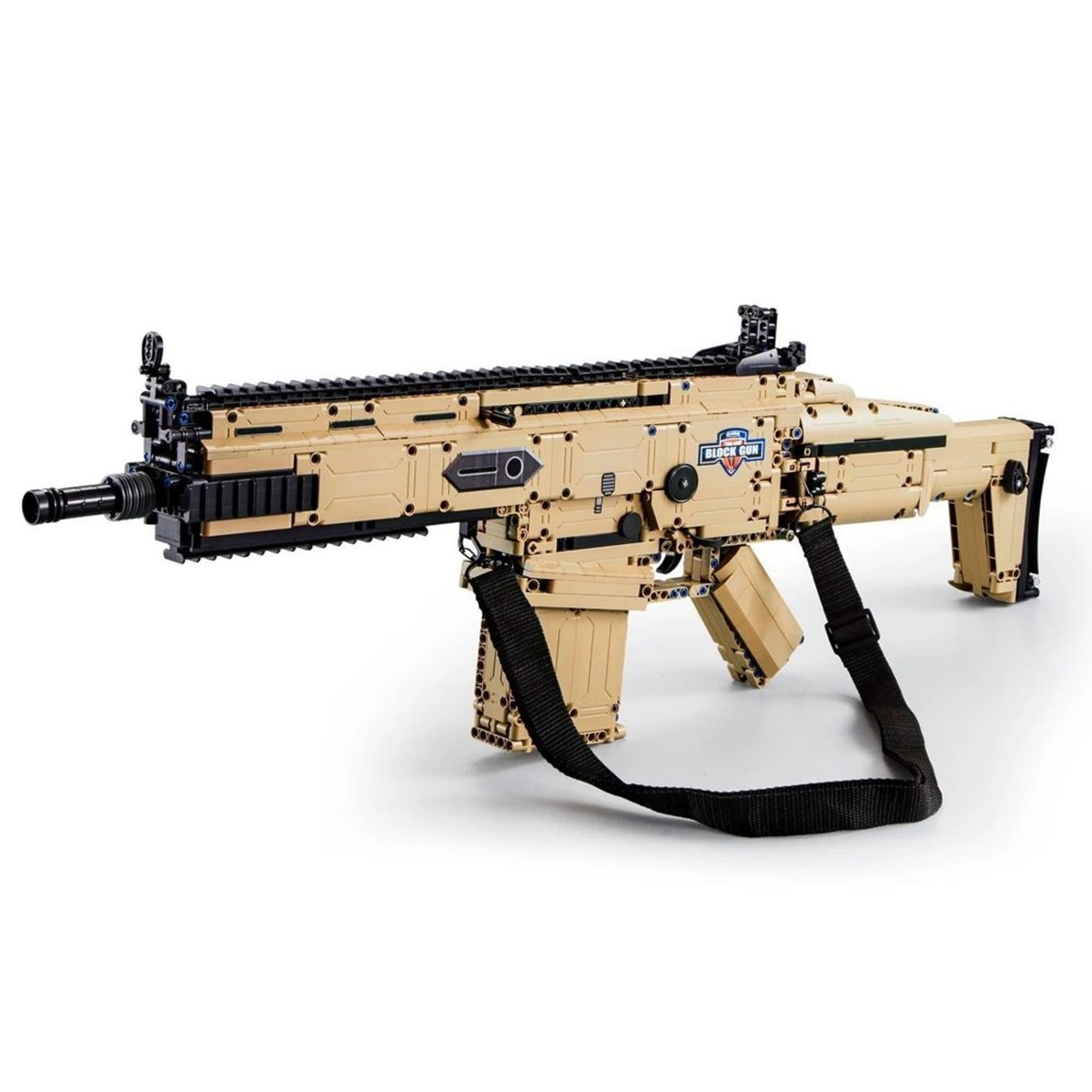 

Karabin 17S Assault Rifle Khaki z Klocków 1406 Elementów CADA 76 cm