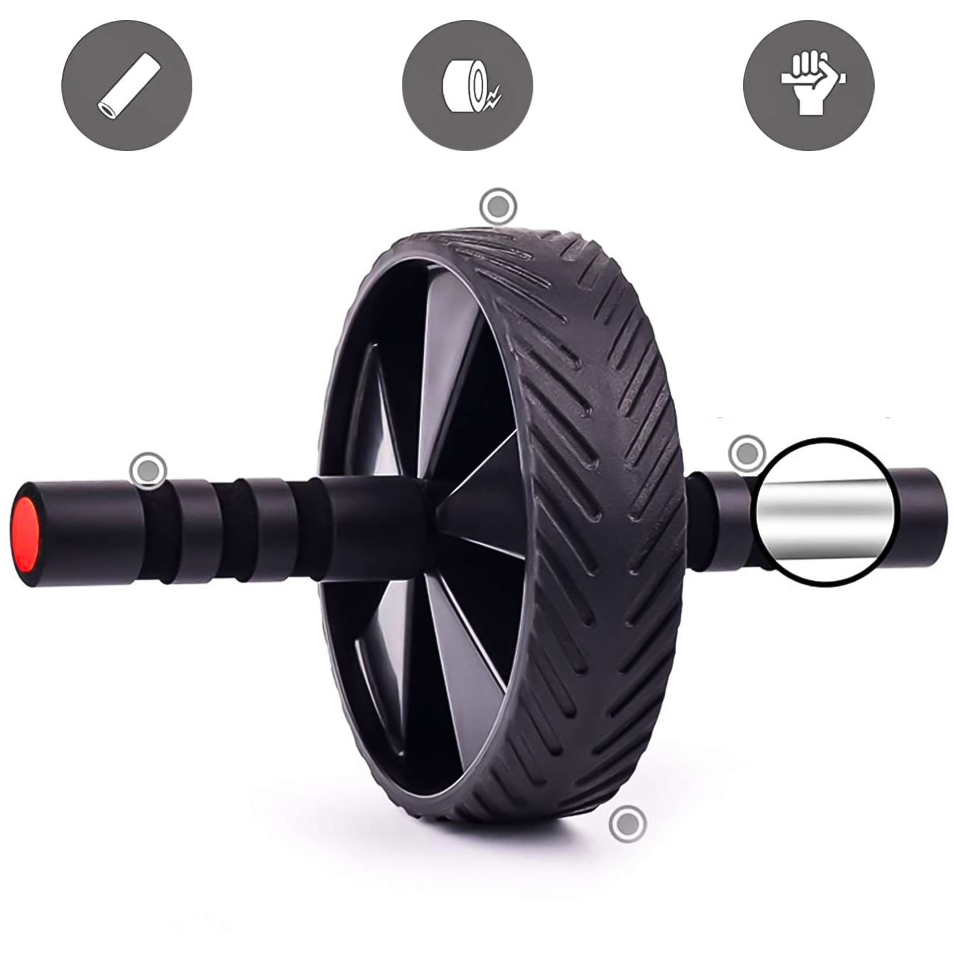 

Kółko roller do ćwiczeń mięśni brzucha biceps ABS Wheel Fitness