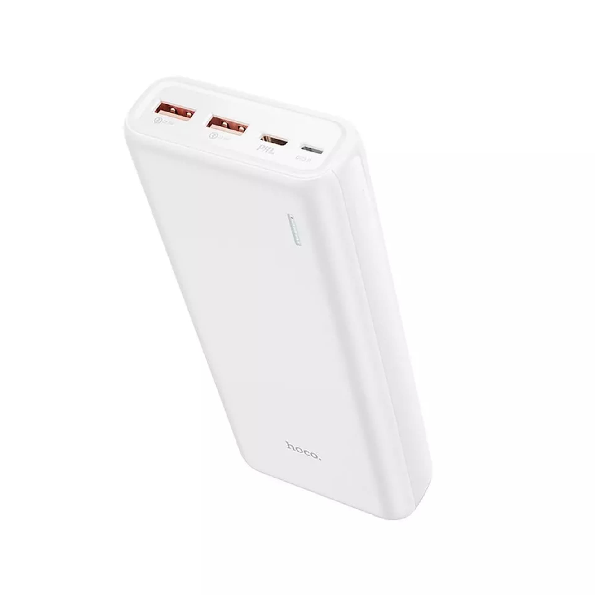 

Powerbank Bateria zewnętrzna HOCO 20 000mAh PD22,5W + QC3.0 J80A biały