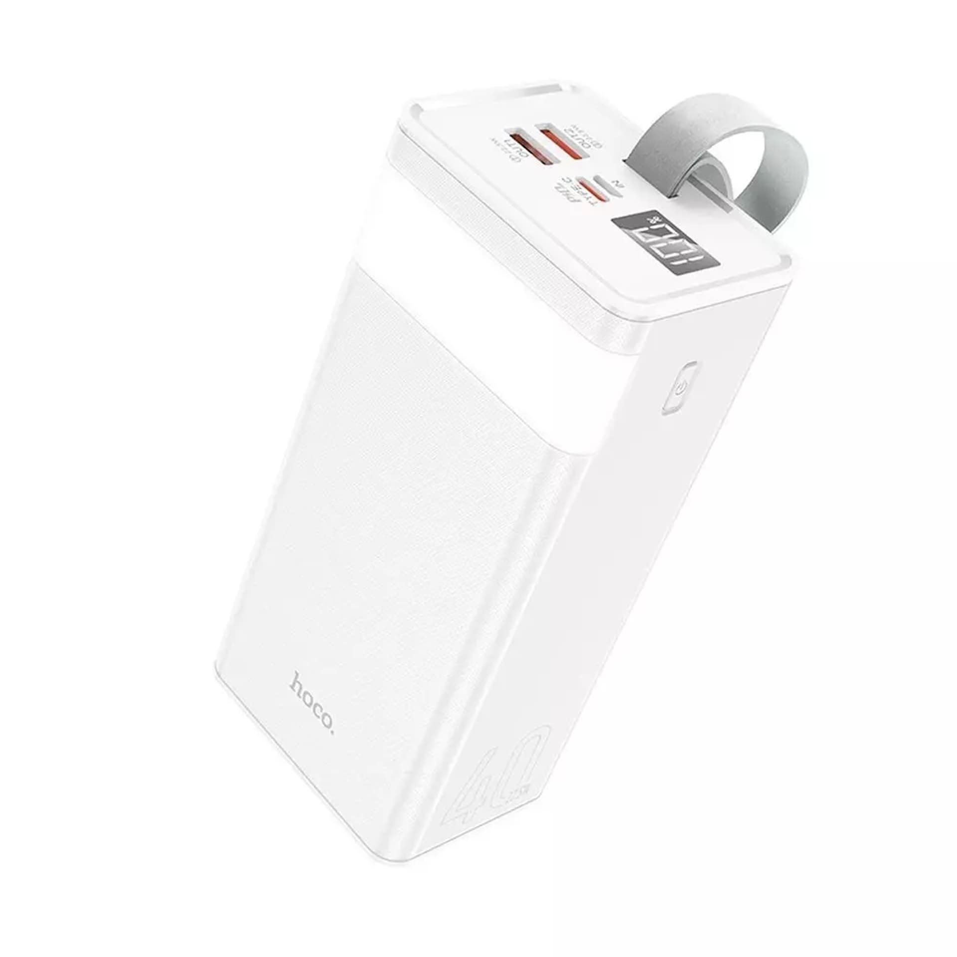 

Powerbank Bateria zewnętrzna HOCO 40 000mAh z latarką + PD22,5W + QC3.0 J86 biały