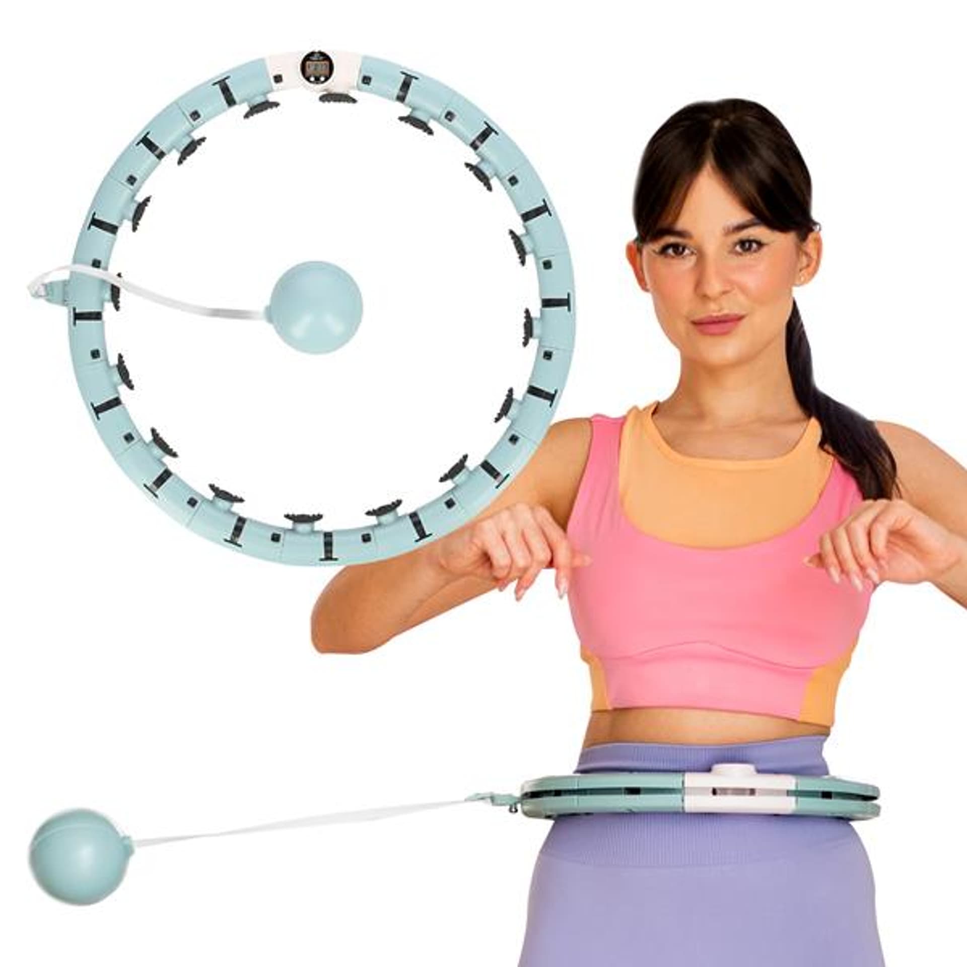 

FH07 MINT HULA HOP Z OBCIĄŻNIKIEM I LICZNIKIEM