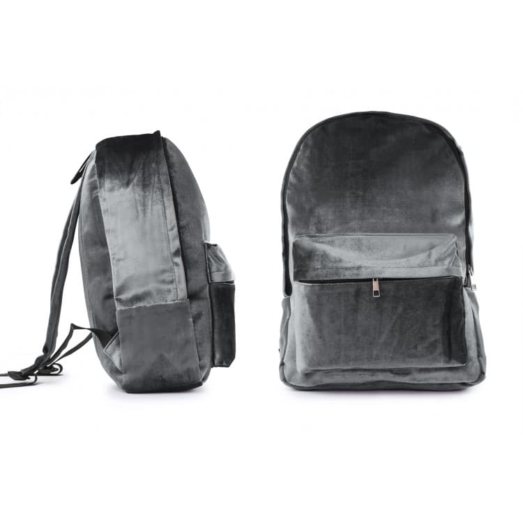 

Plecak aksamitny VELVET SZARY PL33SZ