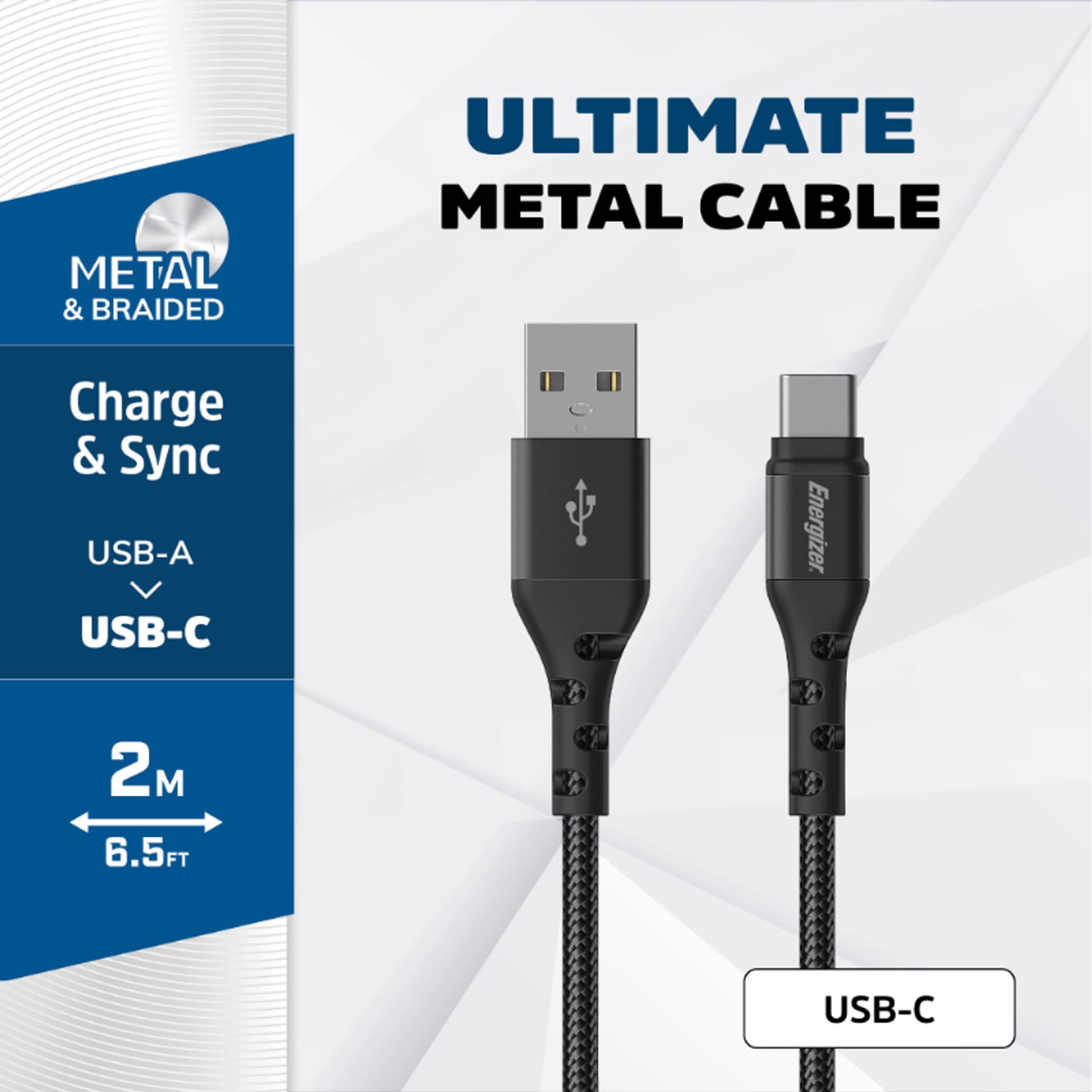 

Energizer Ultimate - Kabel połączeniowy USB-A do USB-C 2m (Czarny)