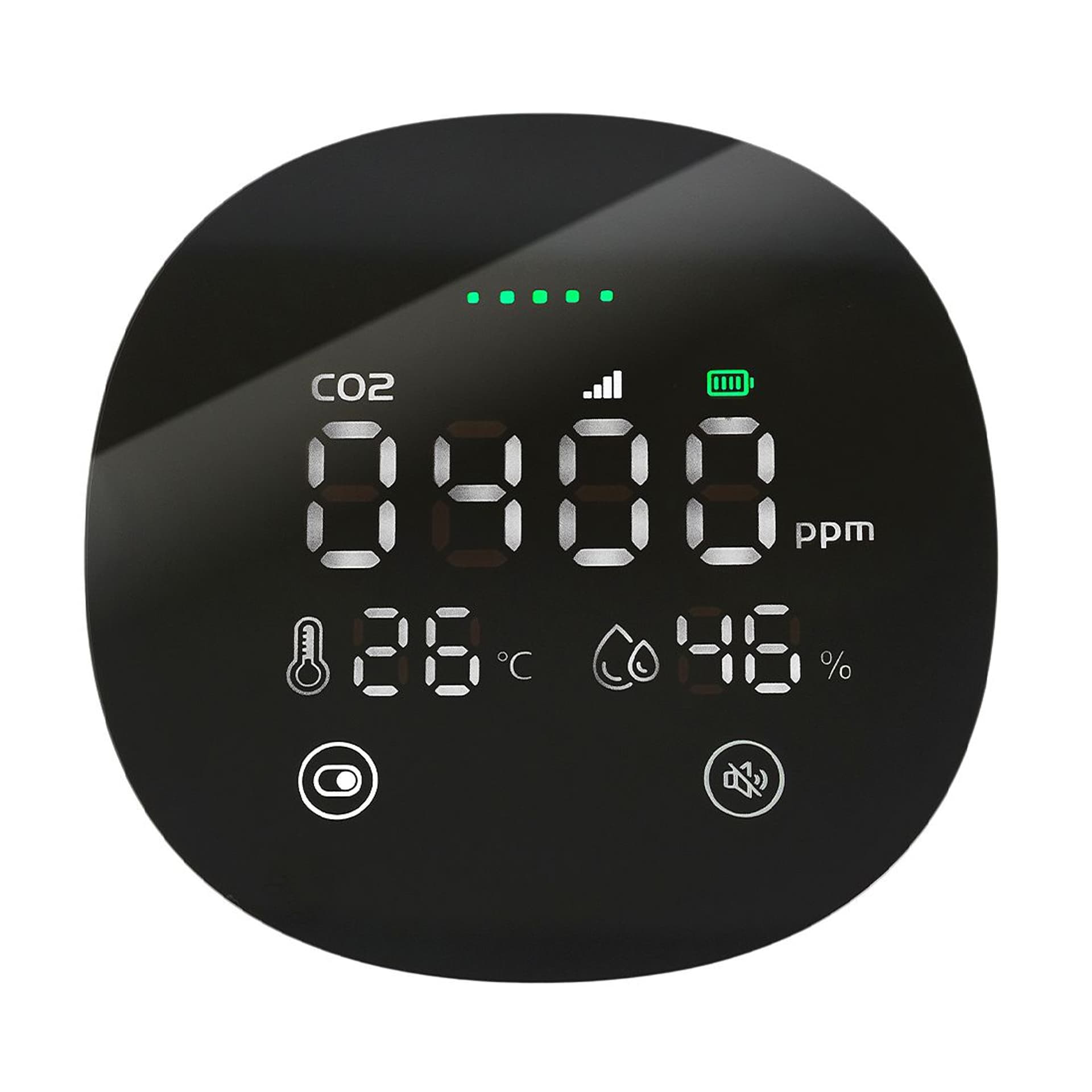 

Bezprzewodowy czujnik CO2 z LED Tuya SL-DC02 3w1