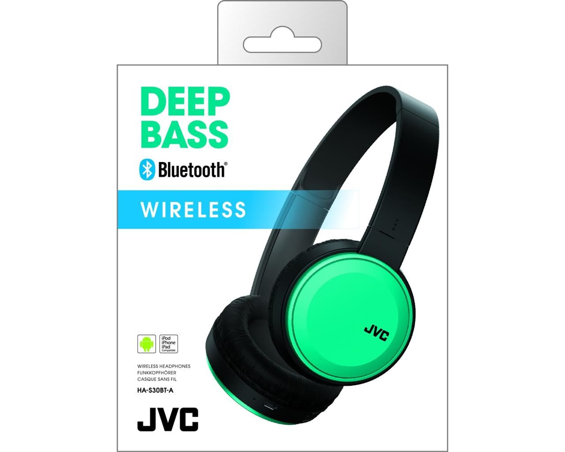 

Słuchawki JVC HA-S30BT-A-E (nauszne; Bluetooth; z wbudowanym mikrofonem; kolor niebieski)