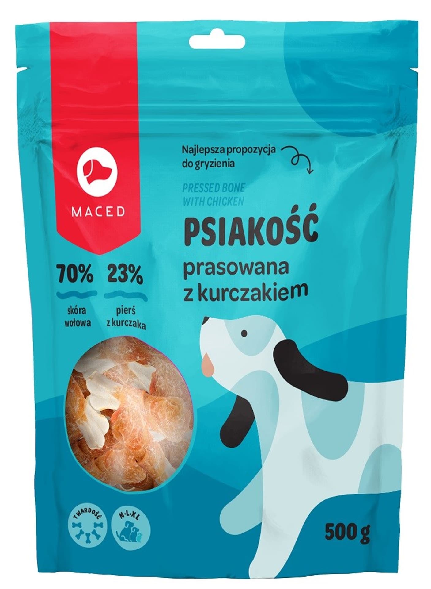 

MACED SM Kość prasowana biała z kurczakiem 500g