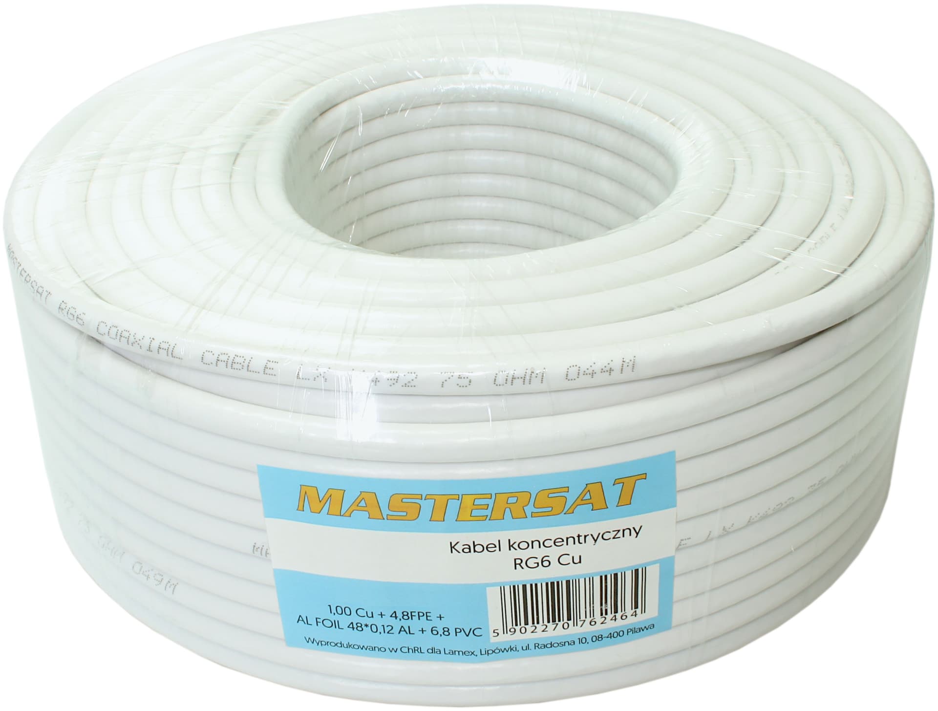 

50m Miedziany kabel koncentryczny - antenowy 6,8 mm HD