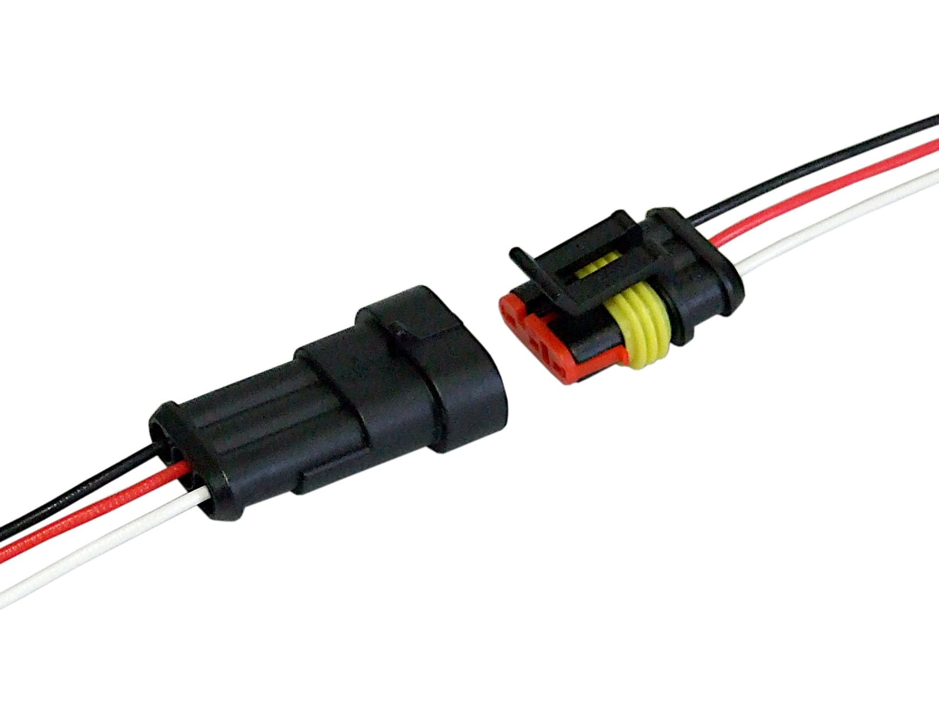 

Zarobione złącze hermetyczne Superseal 3 pin z przewodem