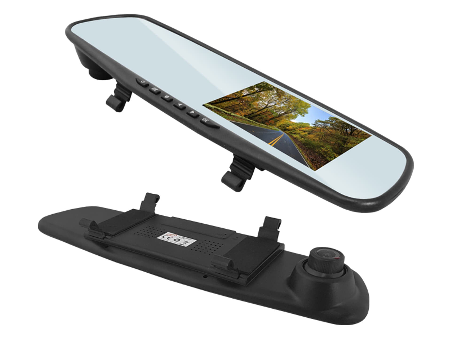 

1 szt. Wideorejestrator samochodowy DVR w lusterku LTC, Full HD, LCD 4.3 + kamera cofania.