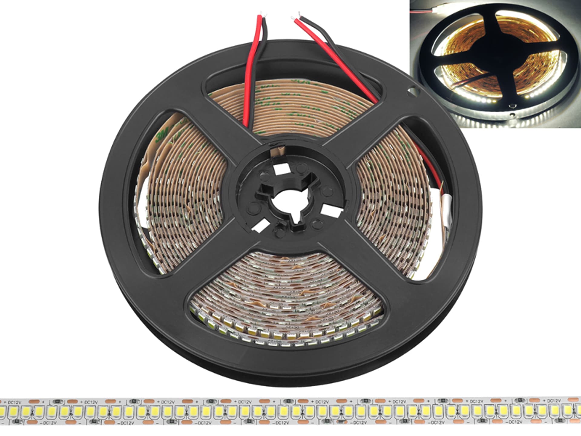 

1 szt. PS Sznur diod.2835 4000K, 240LED/m. IP20, 1200lm/m, 14,4W/m, rol.5m