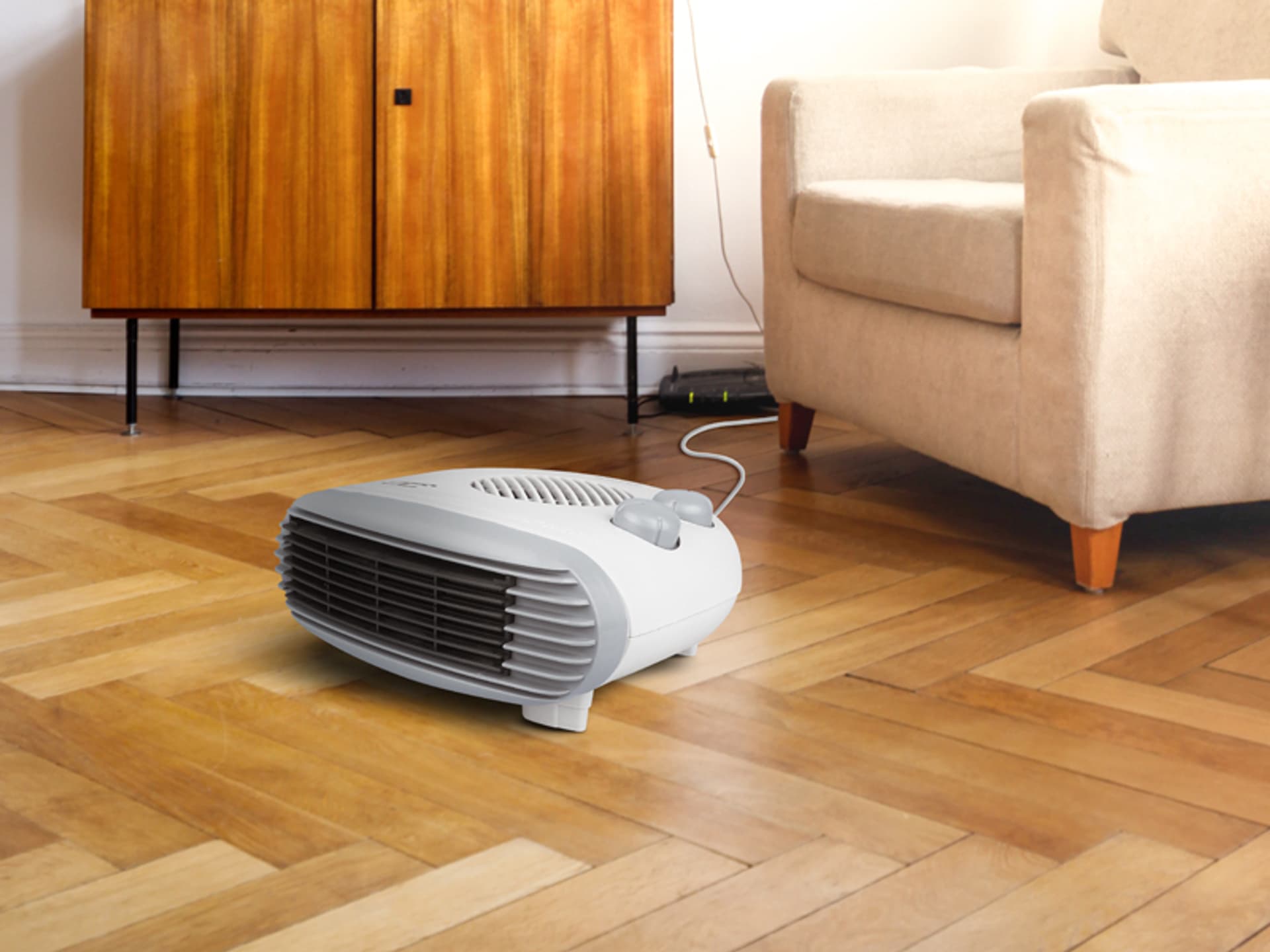 

1 szt. PS Termowentylator LTC regulowany, biały, 1000/2000W, 230V.