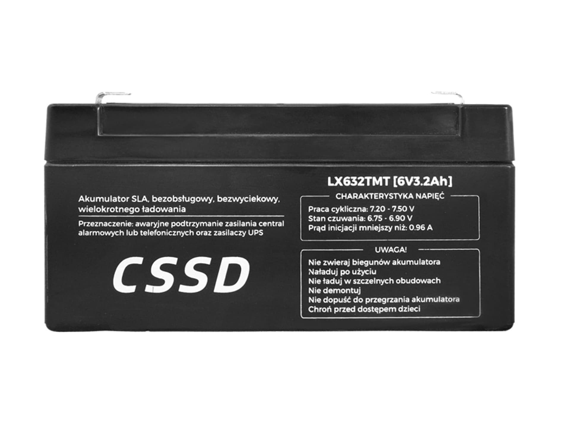 

1 szt. Akumulator bezobsługowy SLA 6V 3,2Ah