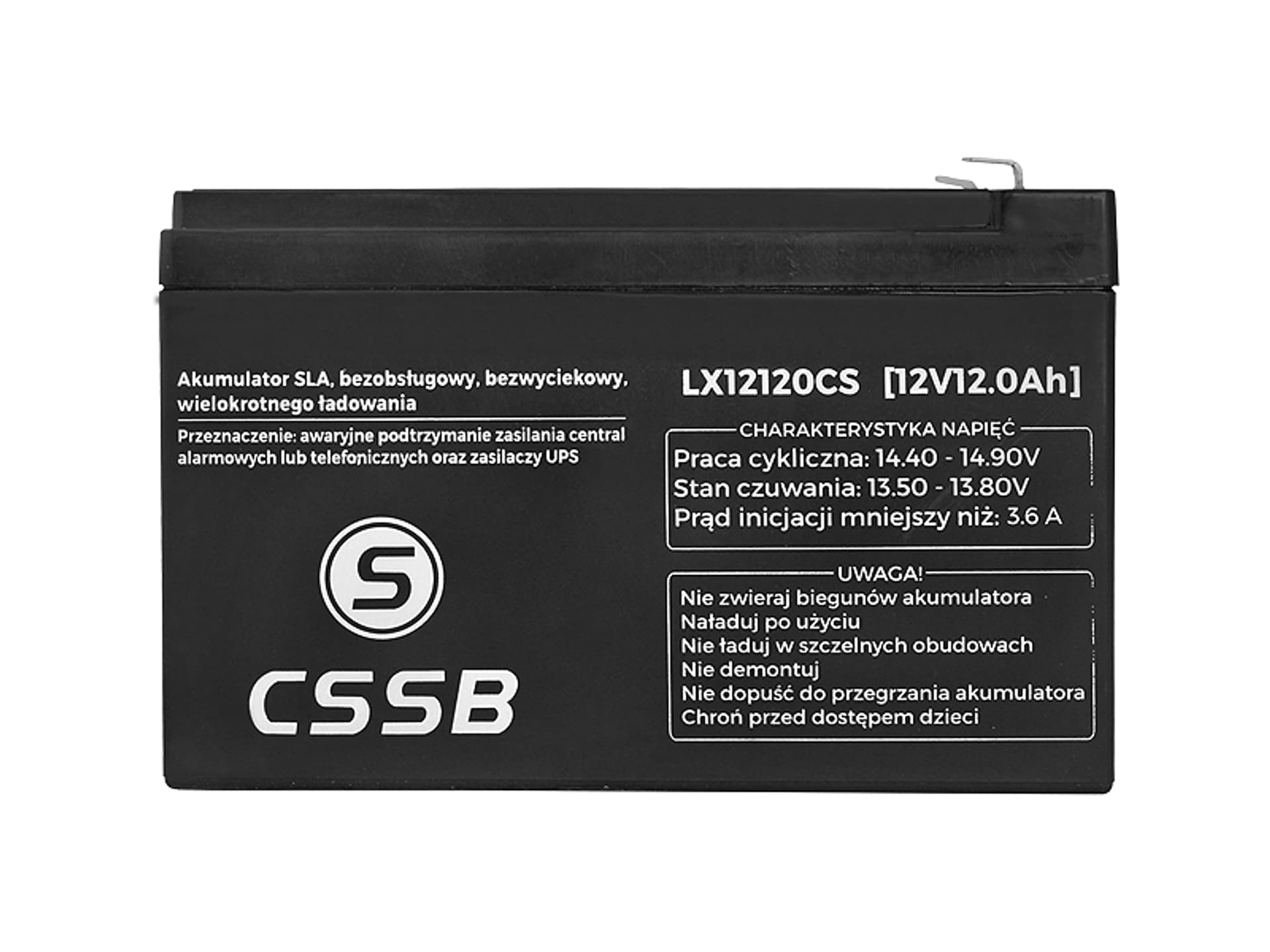

1 szt. PS Akumulator bezobsługowy SLA 12V 12Ah.