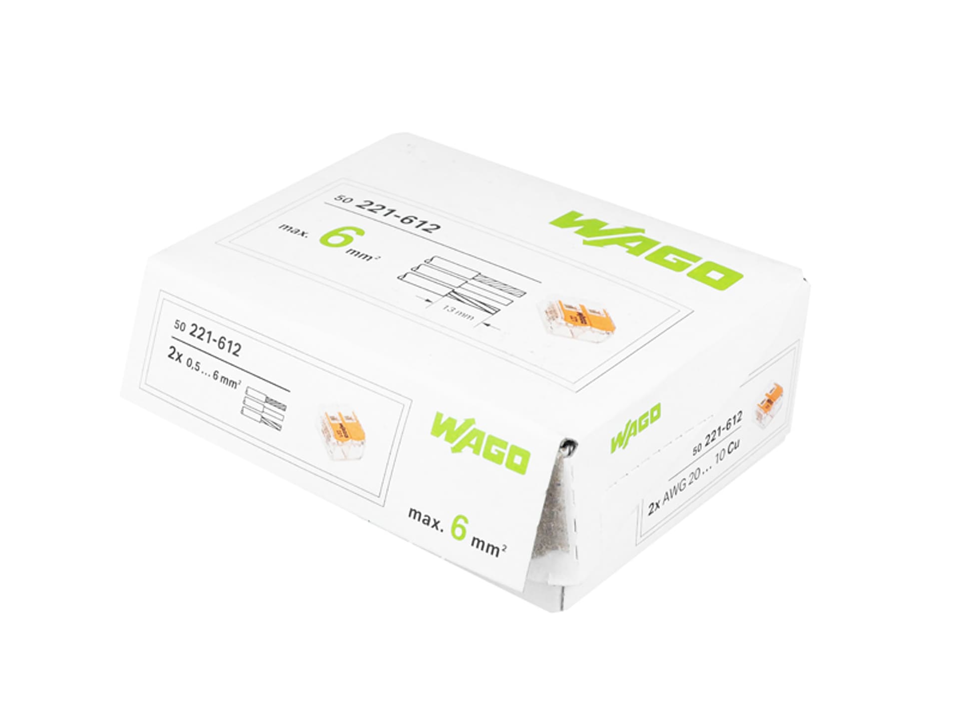 

50 szt. WAGO SZYBKOZŁĄCZKA UNIW. 2x0.2-6mm