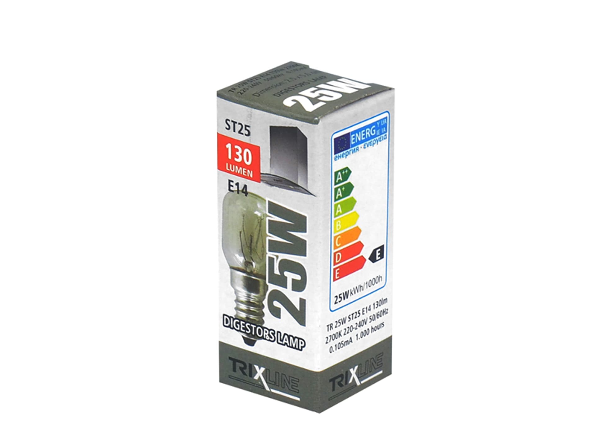 

1 szt. ŻAR. TX TABLICOWA 25W E14 220V OKAP TRIXLINE