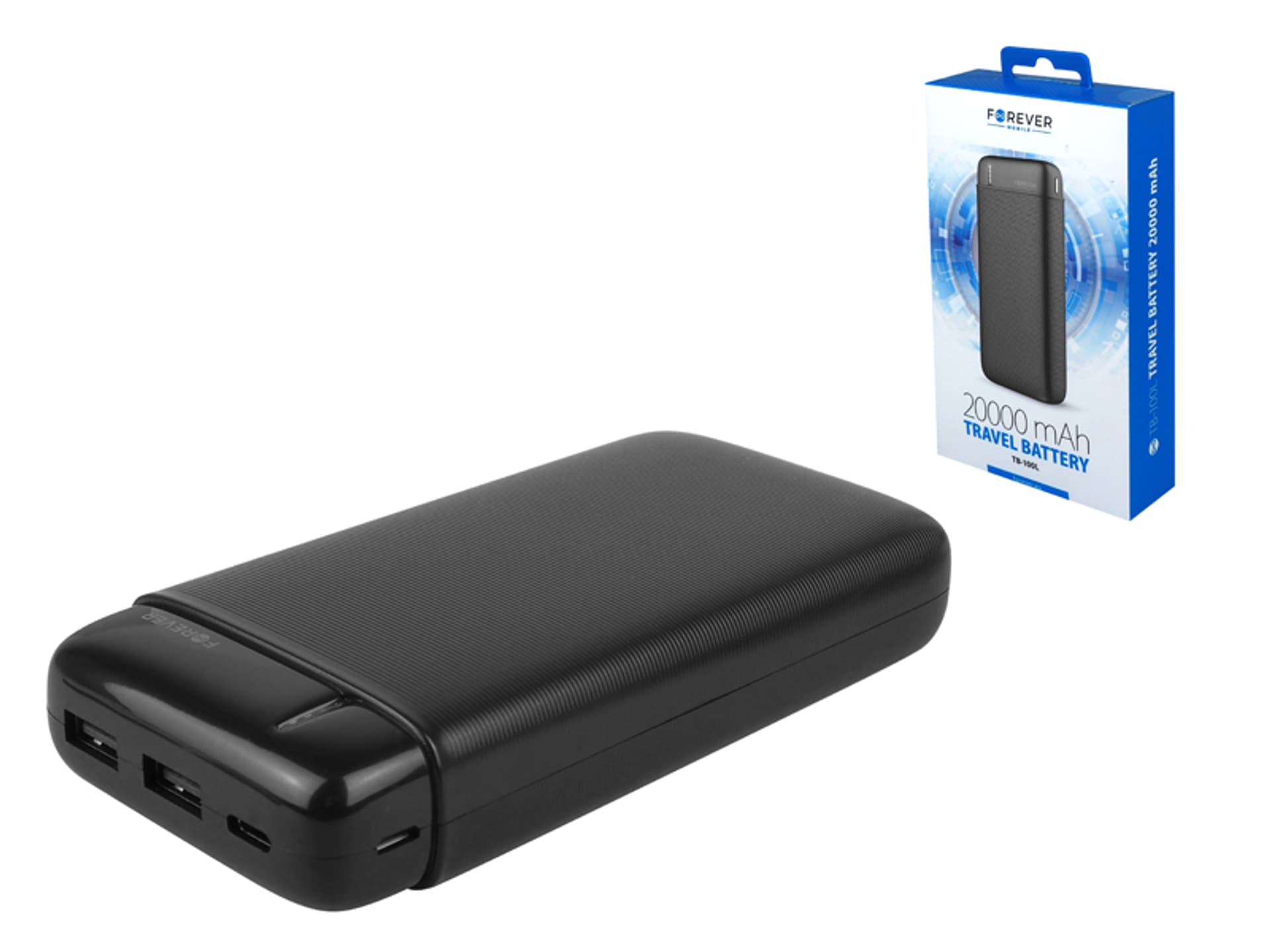 

1 szt. Forever power bank TB-100L 20000 mAh czarny