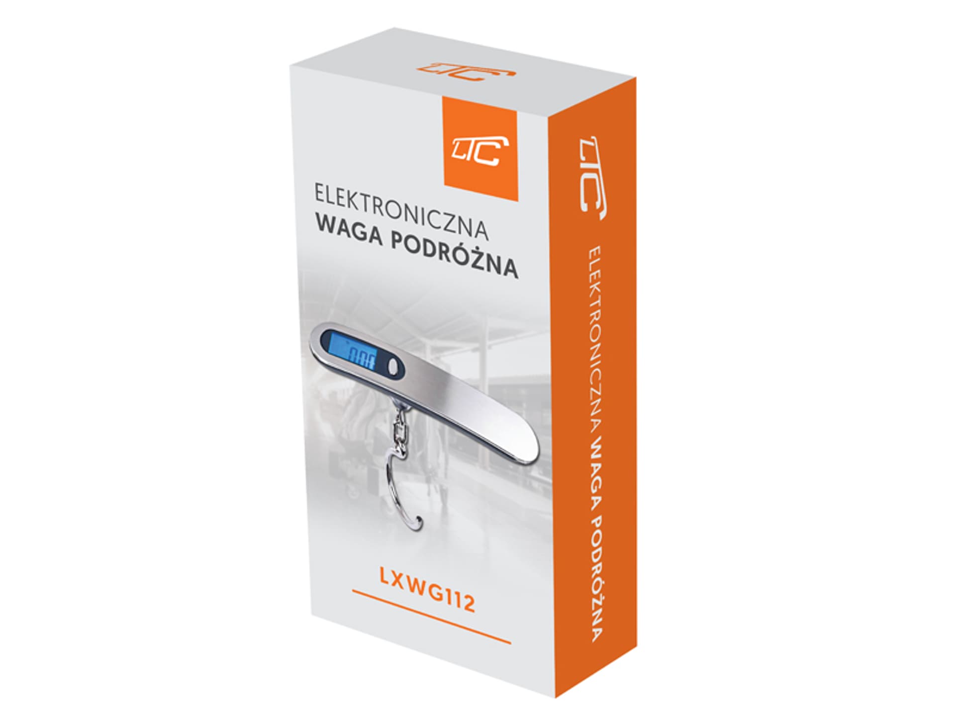 

1 szt. Waga podróżna LTC, 1 x CR2032, srebrna.