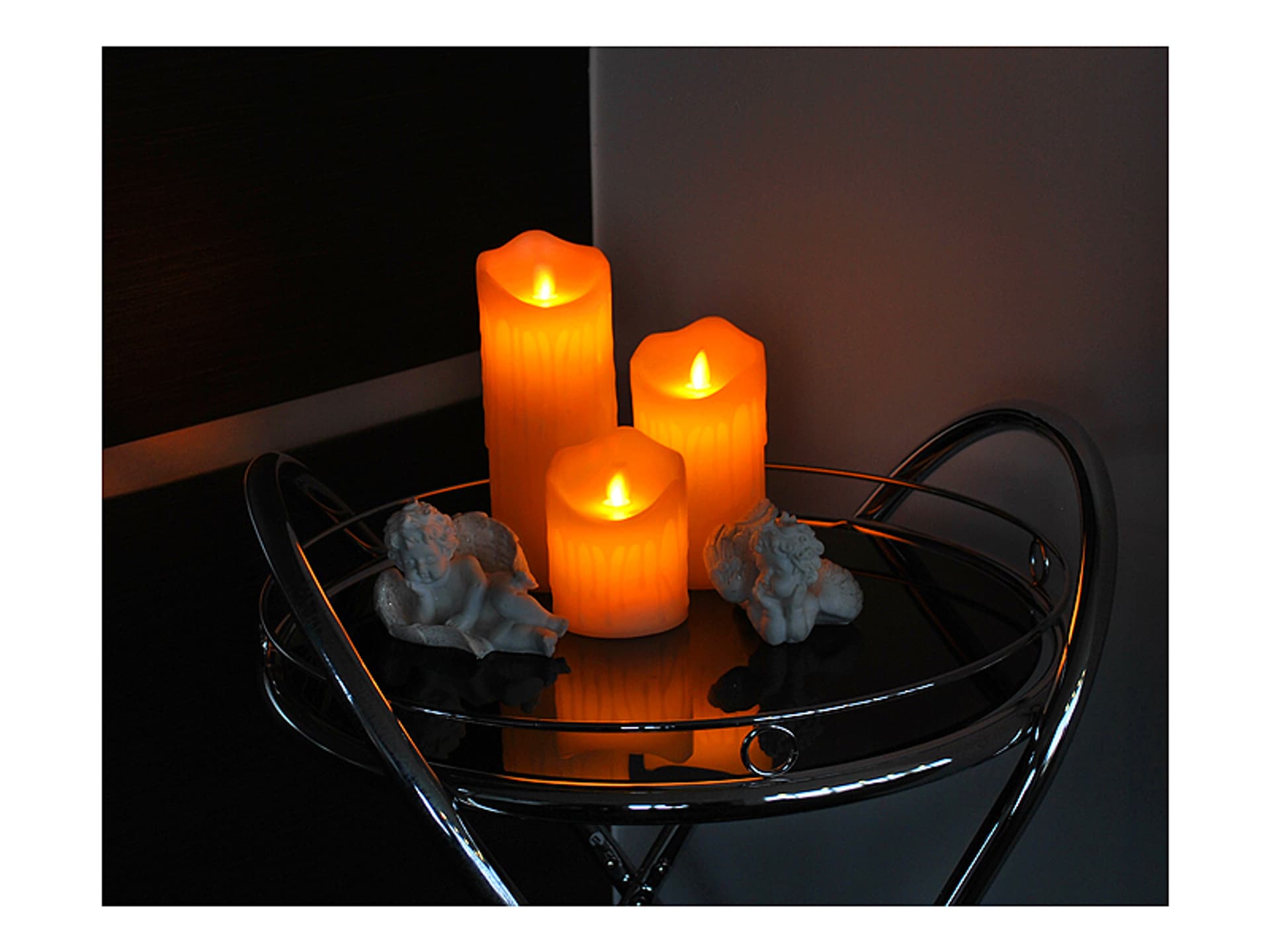 

1 szt. PS Świeca LTC, woskowa LED 7.5*12.5 cm, biała.
