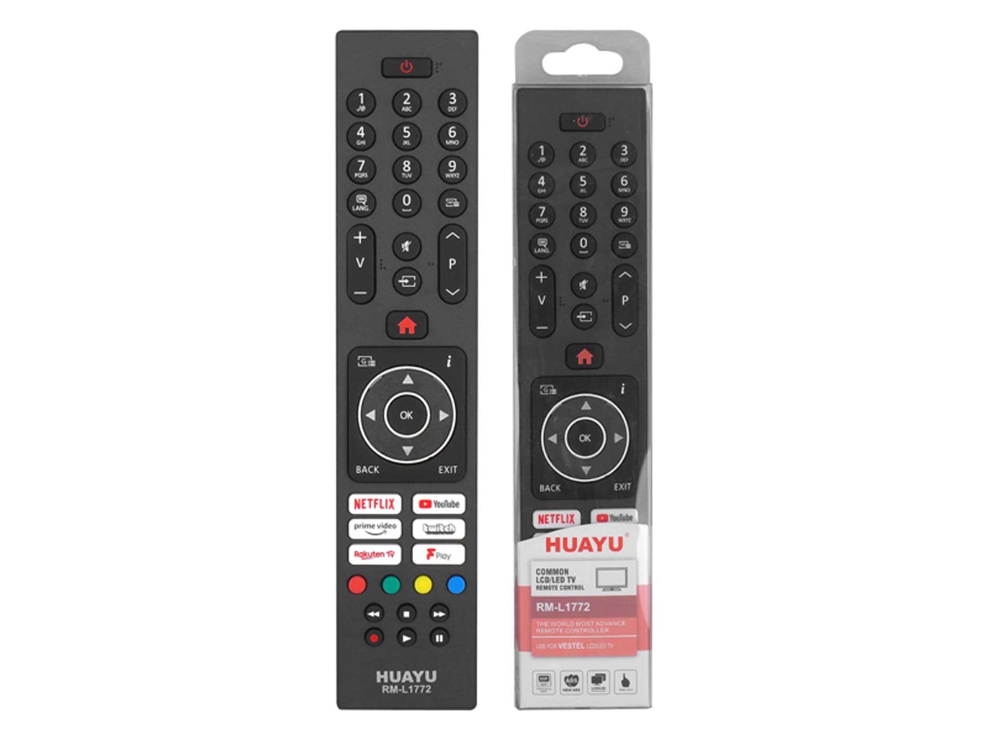 

1 szt. Pilot do TV LCD VESTEL RM-L1772 SMART ,NETFLIX, YOUTUBE,PRIME VIDEO,RAKUTEN