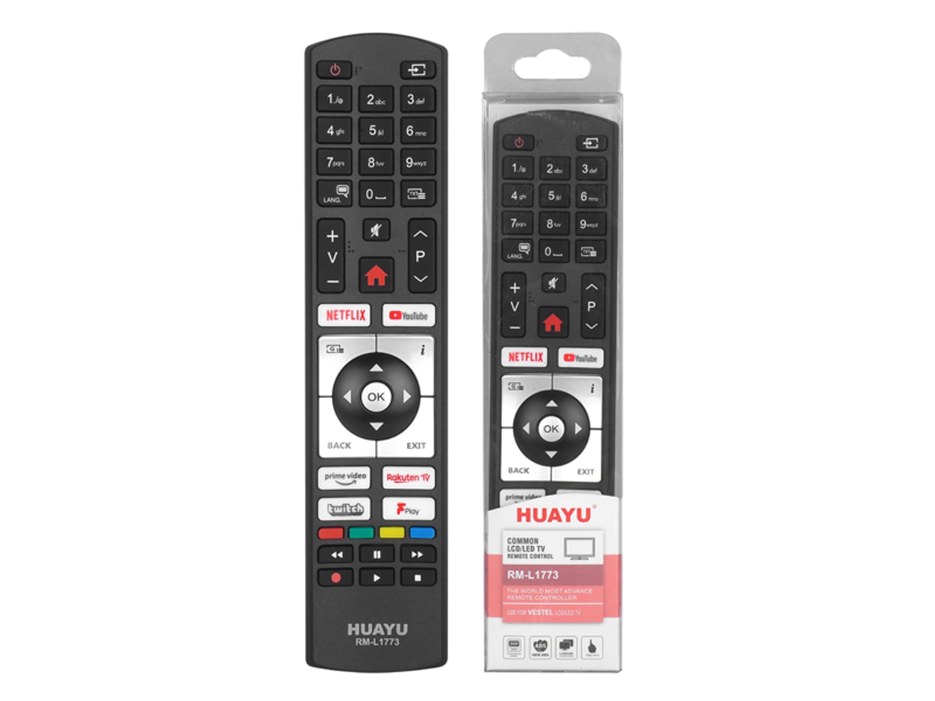 

1 szt. Pilot do TV LCD VESTEL RM-L1773 SMART ,NETFLIX, YOUTUBE,PRIME VIDEO,RAKUTEN