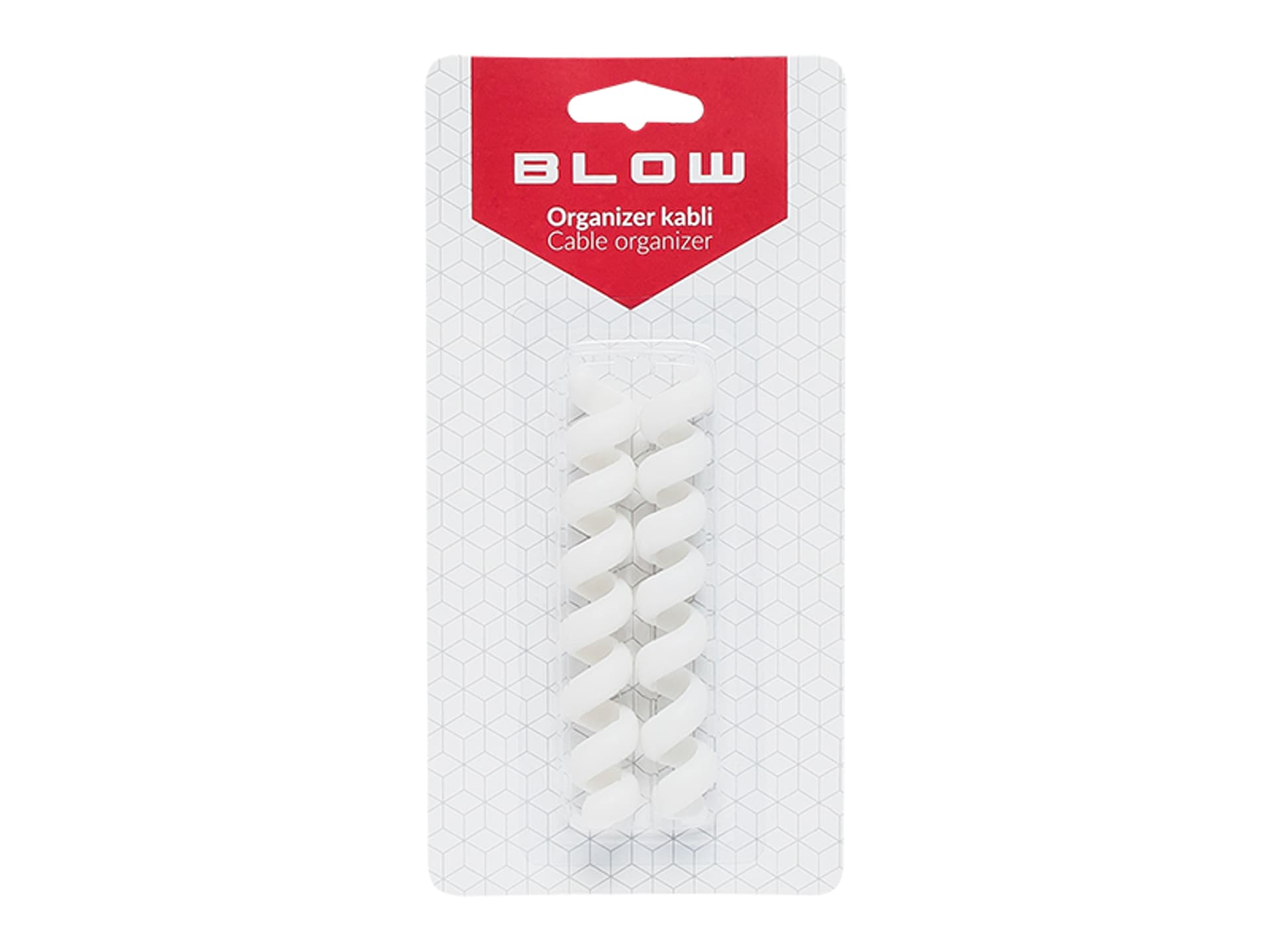 

42-111# Organizer kabli - elast. sprężyna biały