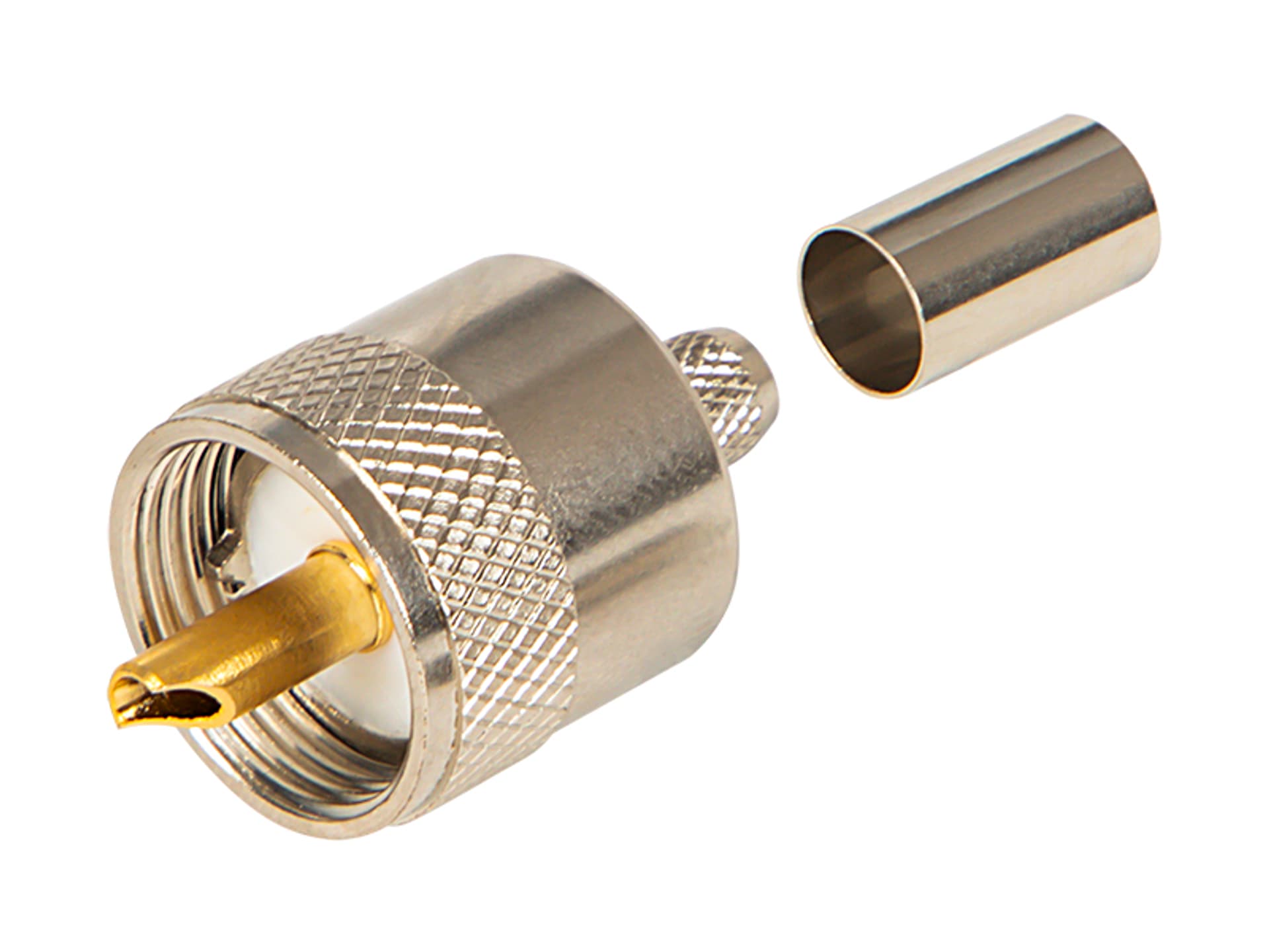 

3044# Wt.cb (uhf/uc1) zaciskany rg59+tulejka, Uhf/uc1) zaciskany rg59+tulejk