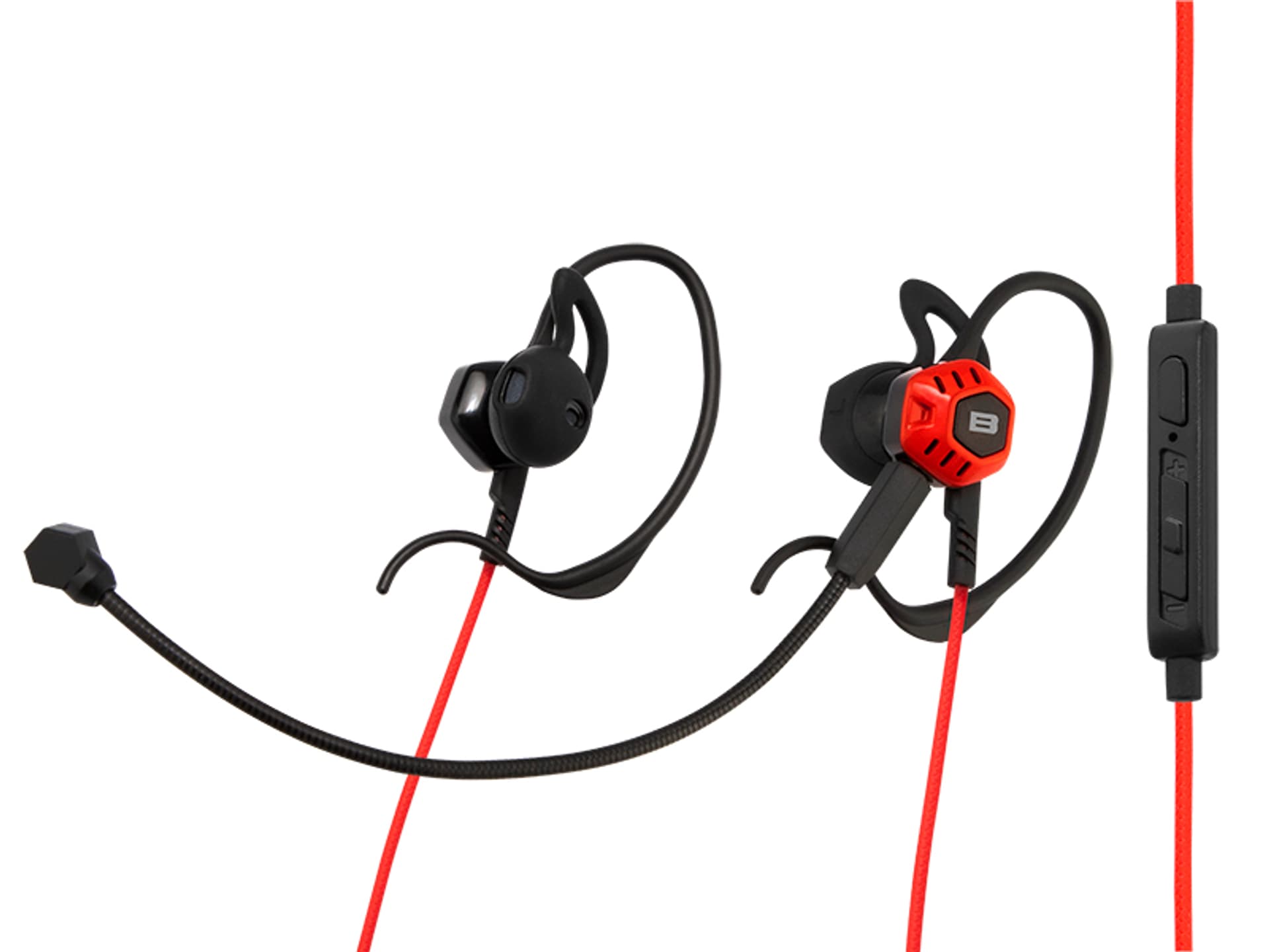 

32-812# Słuchawki blow b-16 black/red dousz+mik