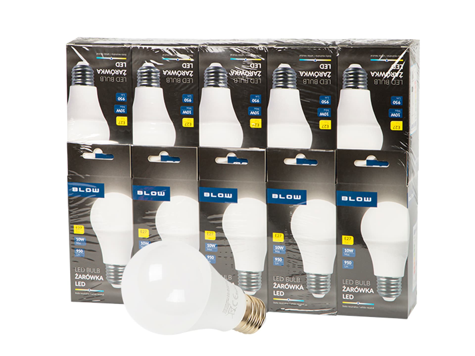 

87-430# Żarówka led e27 10w a60 230v neut.10szt