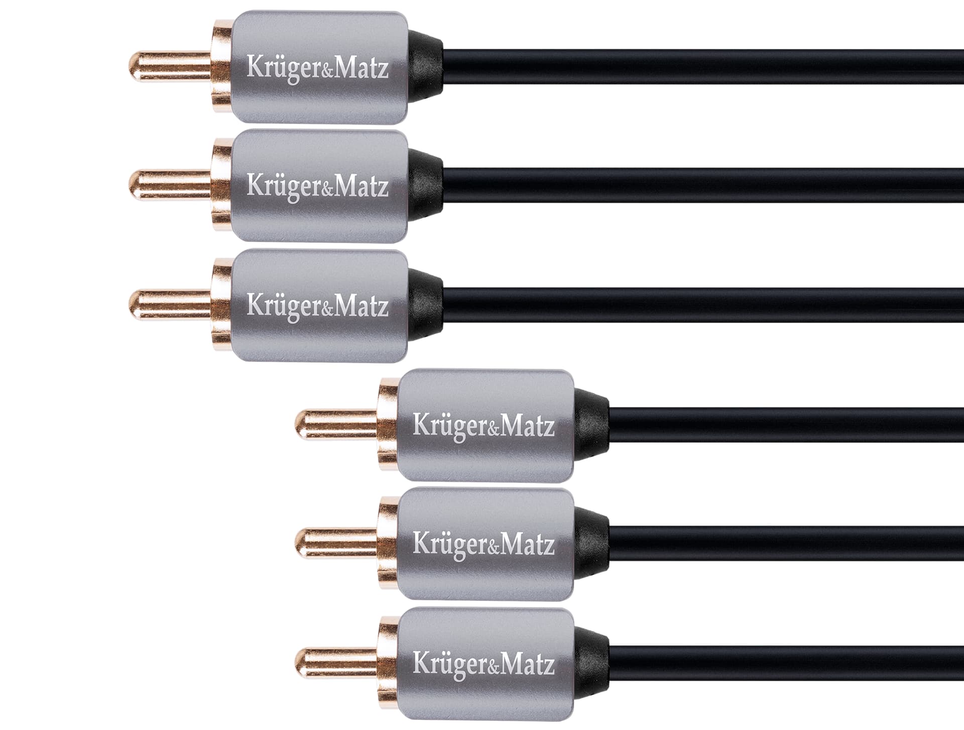

Kabel 3RCA-3RCA component 1.8m Kruger&Matz