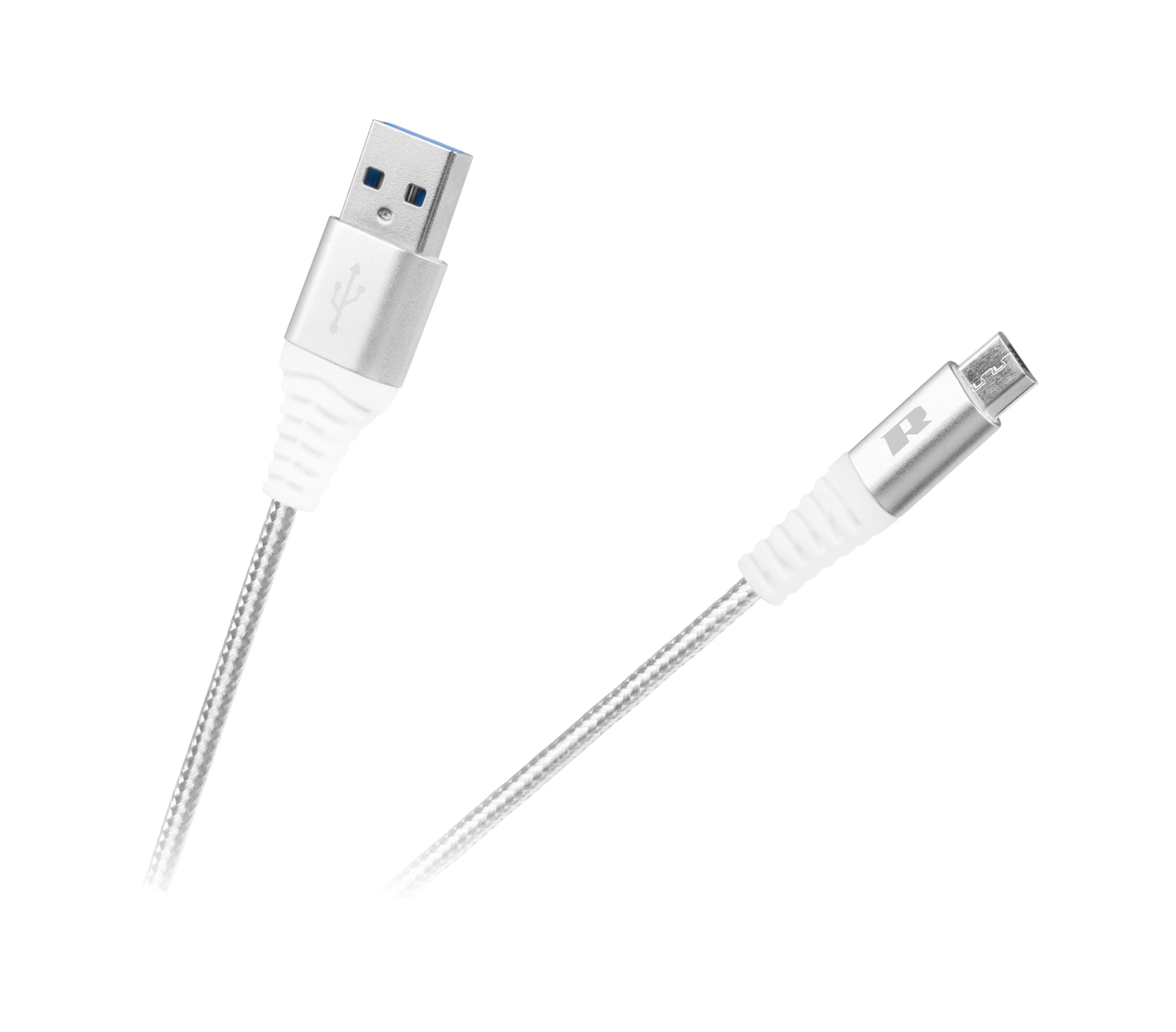 

Kabel USB - USB micro REBEL 100 cm biały