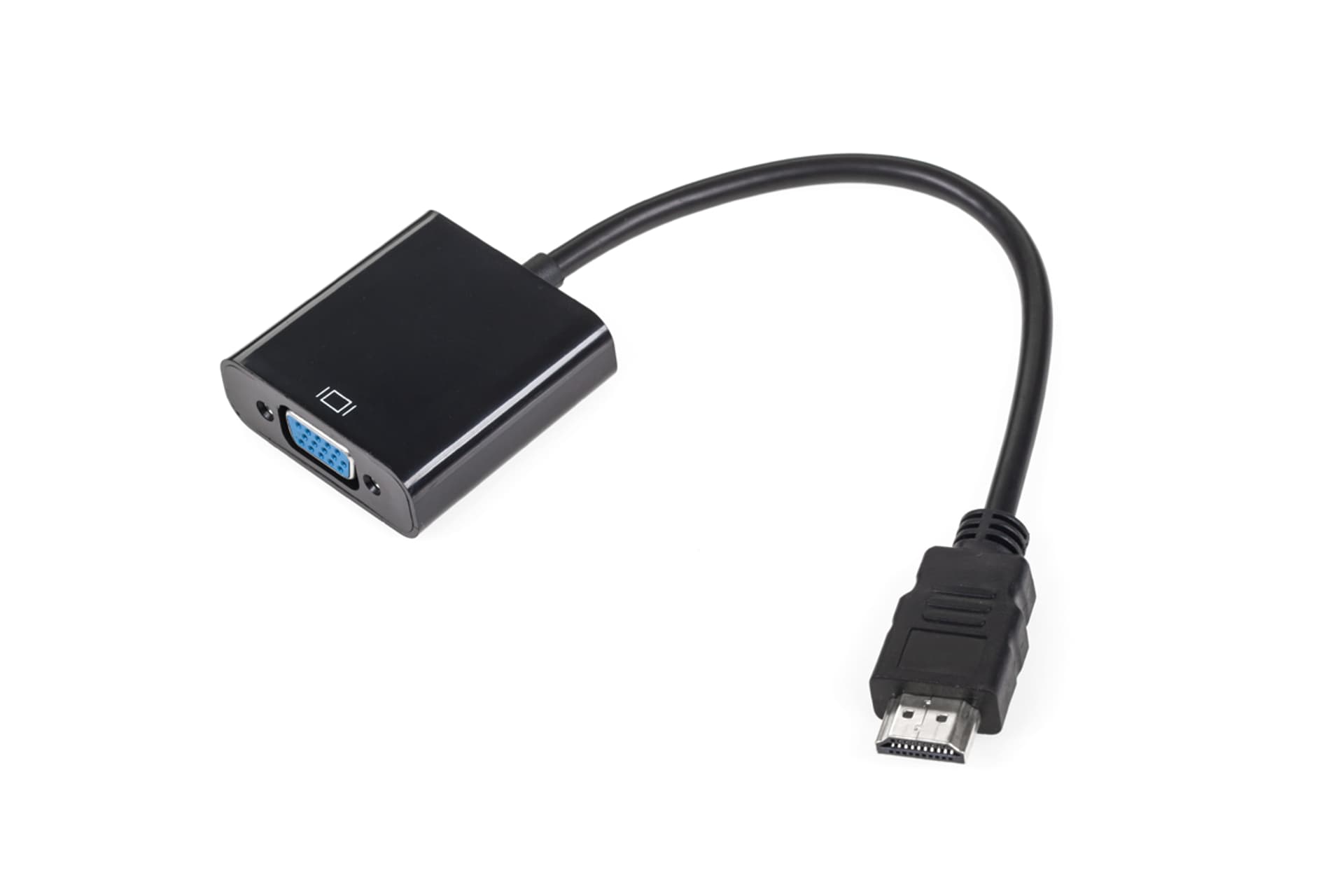 

Złącze adapter wtyk HDMI - gniazdo VGA + AUDIO (1LL)