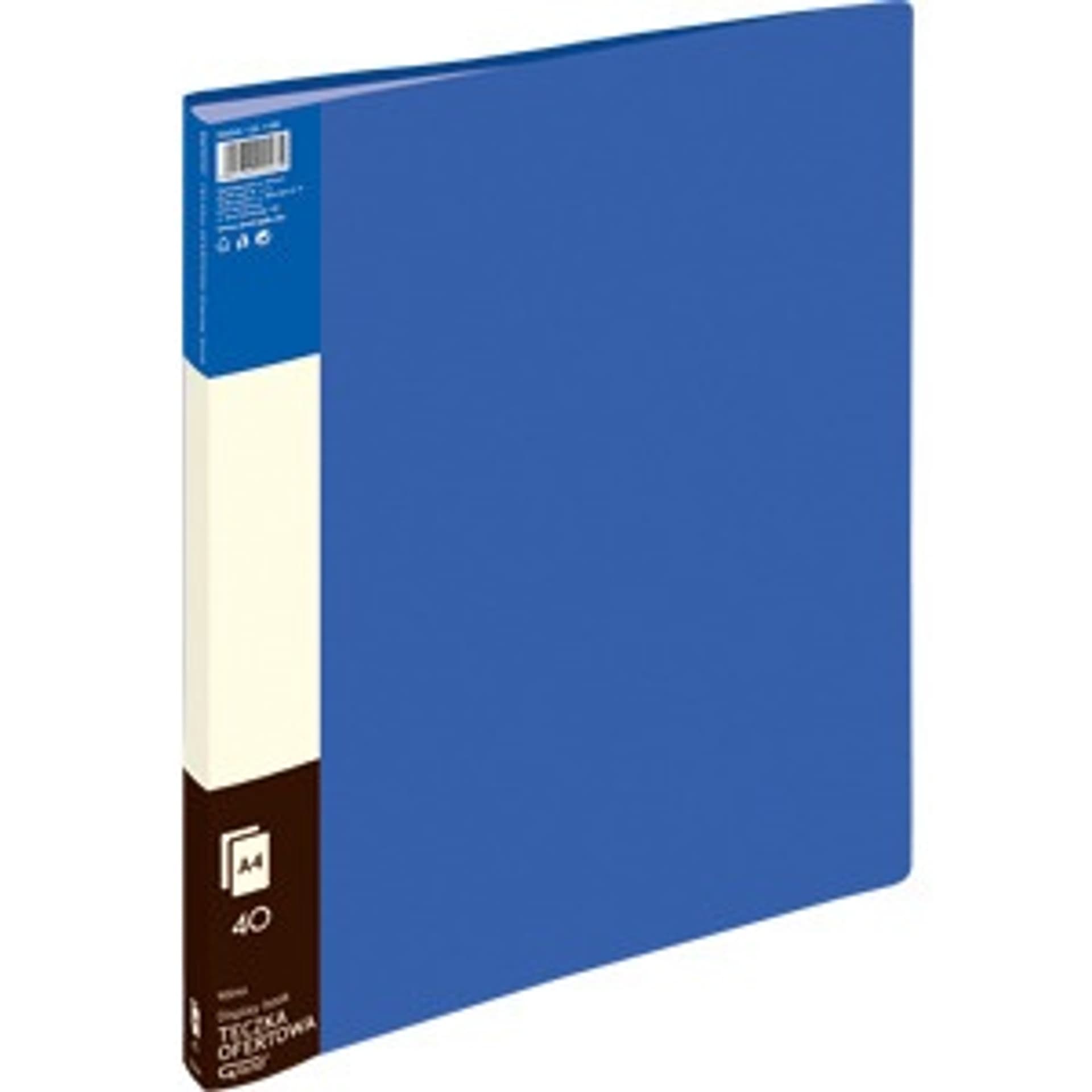 

Teczka ofertowa 9004A niebieska 40 koszulek 120-1199 GRAND