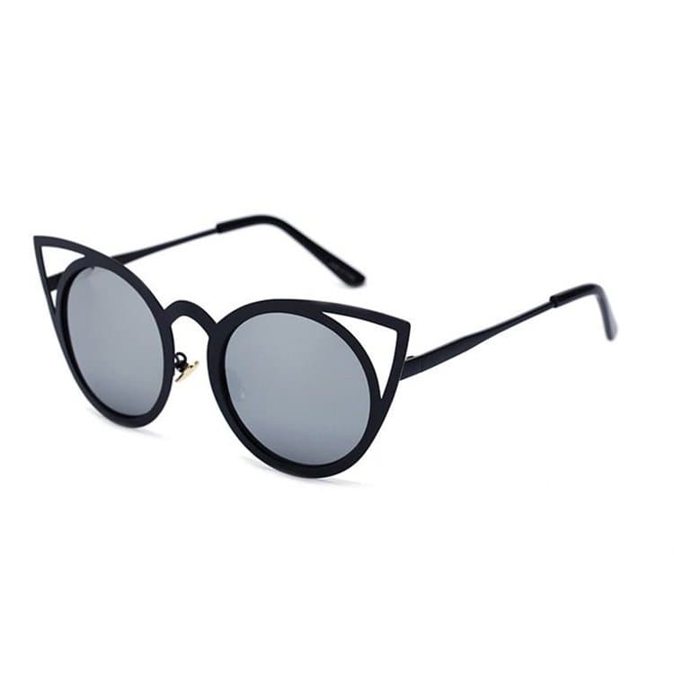 

OKULARY "ROYAL CAT EYES" - CZARNE ZE SREBRNYM OK70WZ2