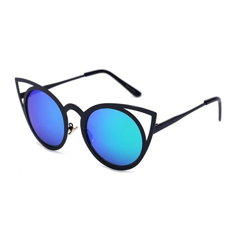 

OKULARY "ROYAL CAT EYES" - CZARNE Z MIĘTOWO-TURKUSOWYM OK70WZ3