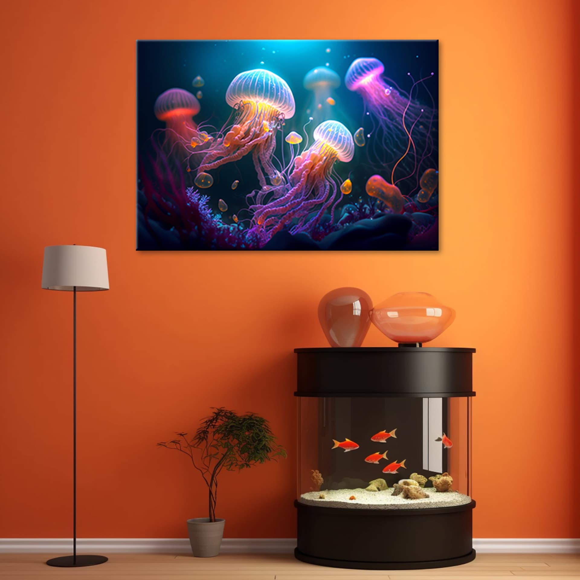 

Obraz na płótnie, Meduza Neon Abstrakcja (Rozmiar 60x40)
