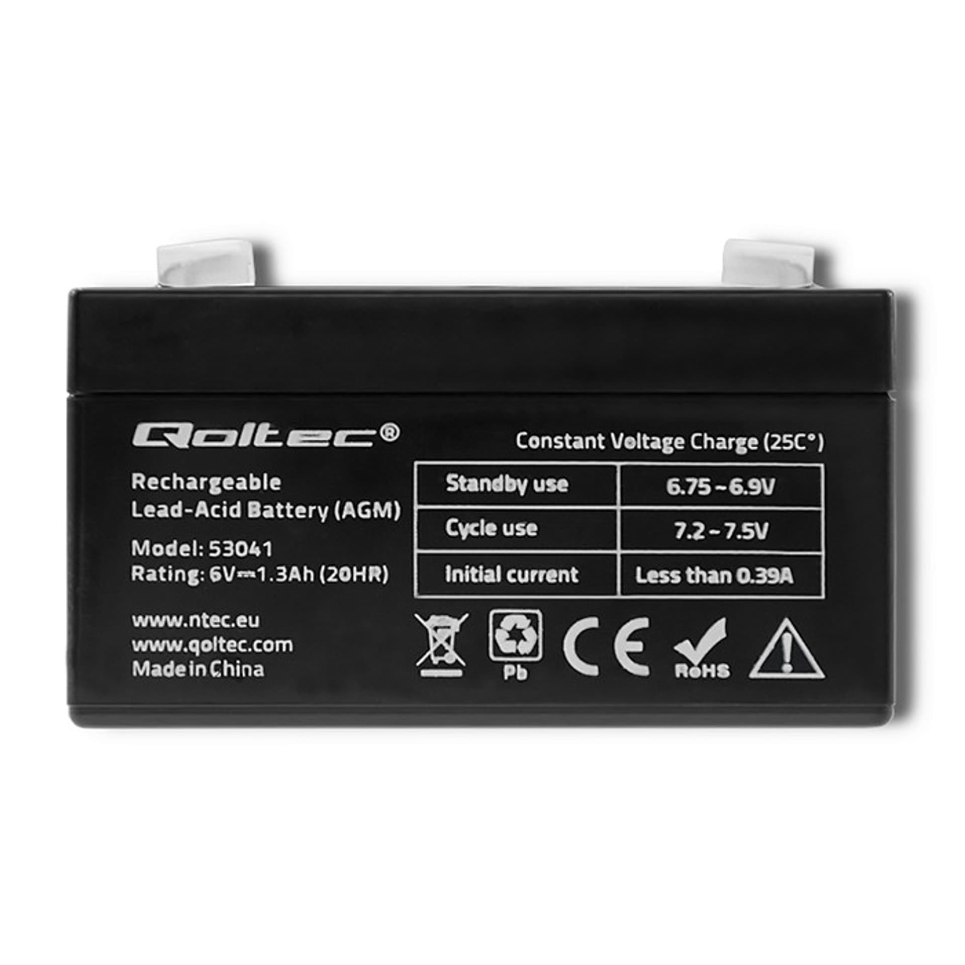 

Qoltec Akumulator AGM 6V 1.3Ah max 19.5A
