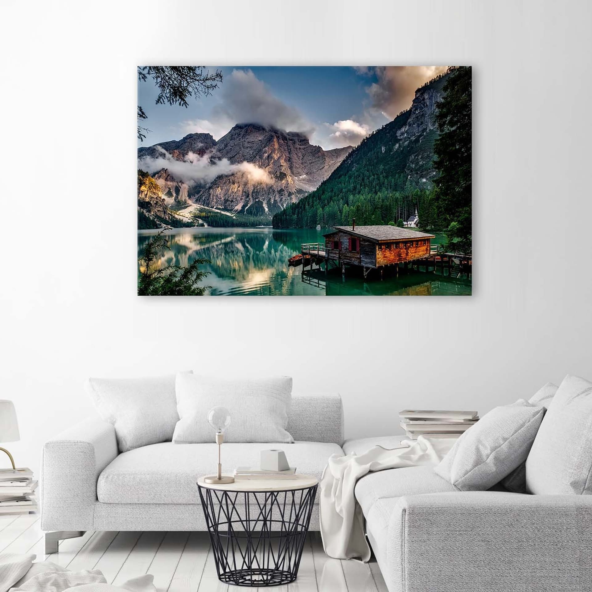 

Obraz Deco Panel, Chatka nad jeziorem w górach (Rozmiar 60x40)