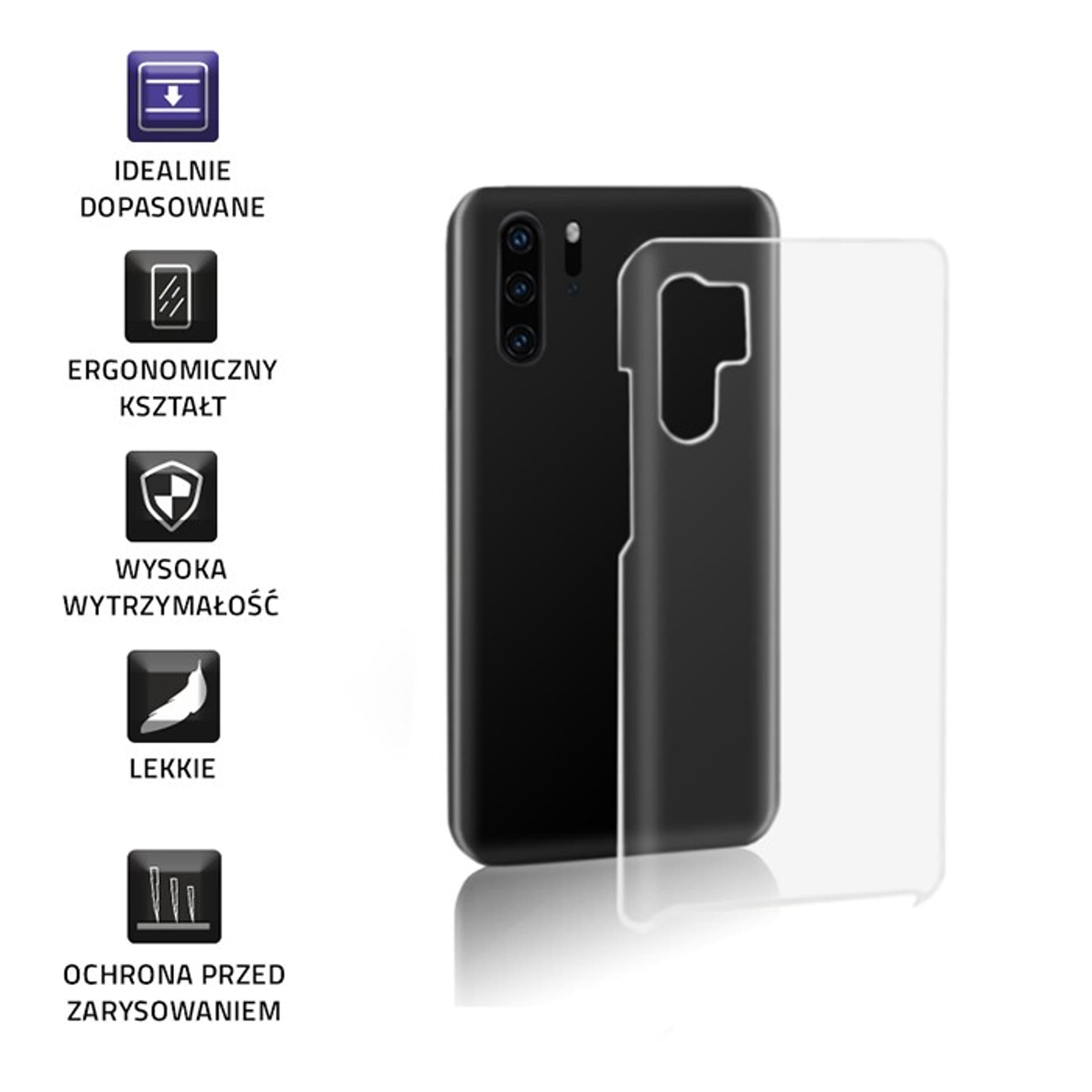 

Qoltec Etui na Huawei P30 Pro PC HARD CLEAR