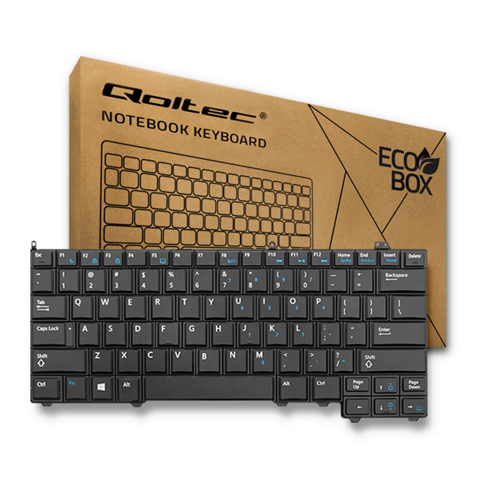 

Qoltec Klawiatura do Dell Latitude E7240 E7440 Podświetlana