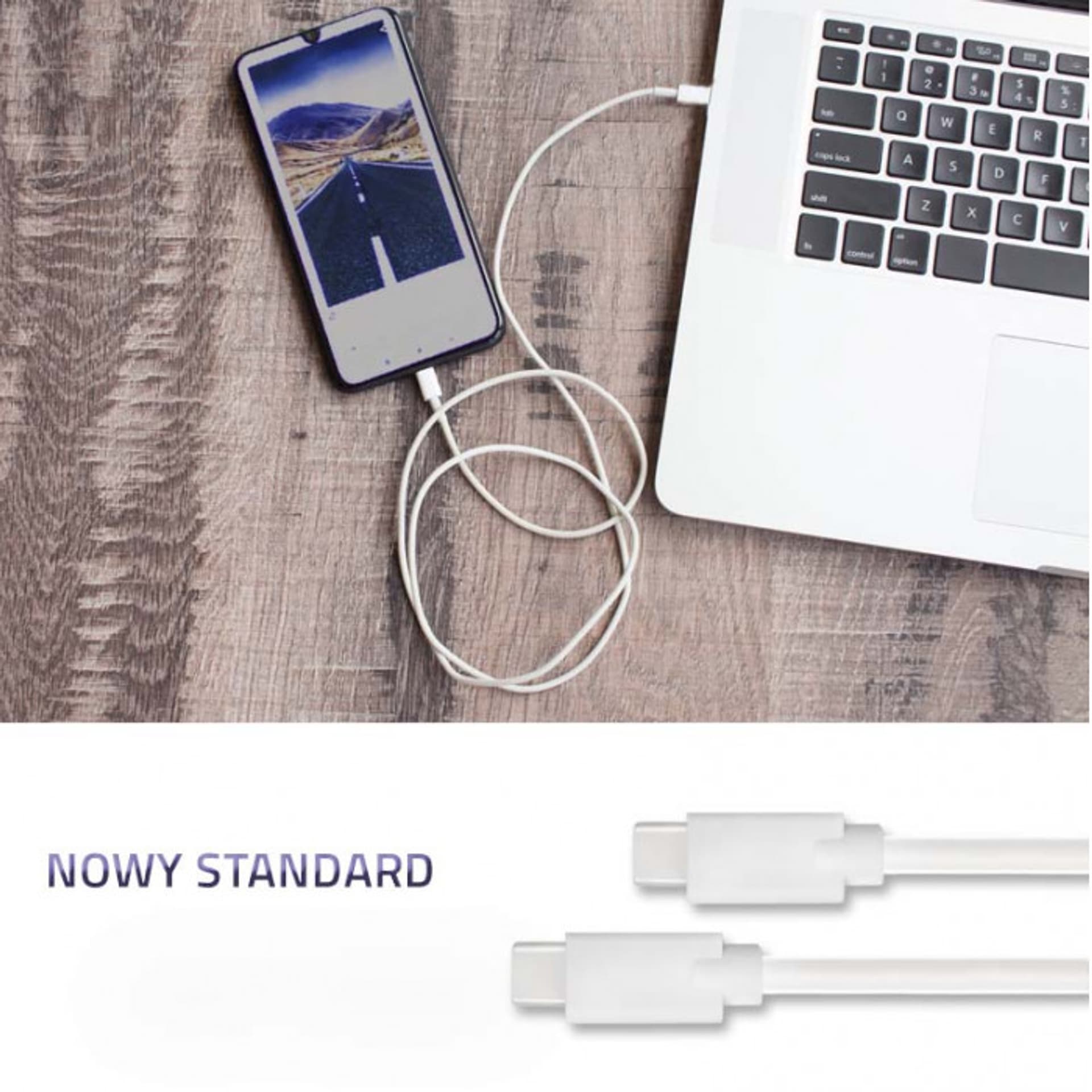 

Qoltec Kabel USB 2.0 typ C męski USB 2.0 typ C męski 1.4m Biały