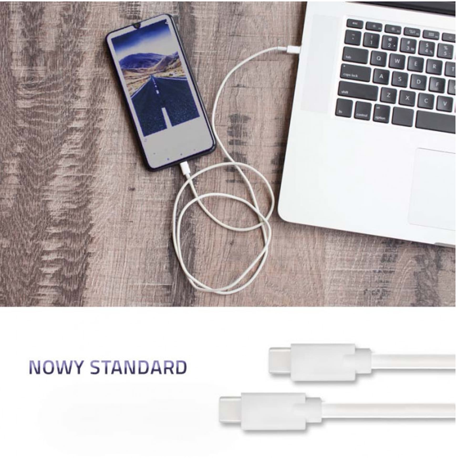 

Qoltec Kabel USB 2.0 typ C męski USB 2.0 typ C męski 2m Biały
