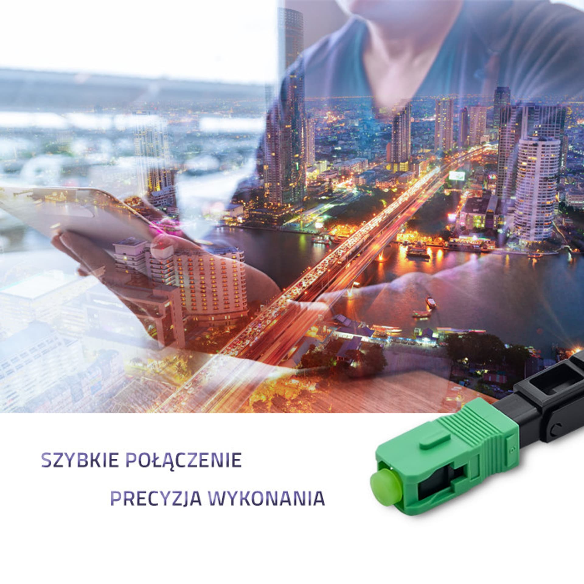 

Qoltec Szybkozłącze światłowodowe SC/APC Singlemode 3.0mm