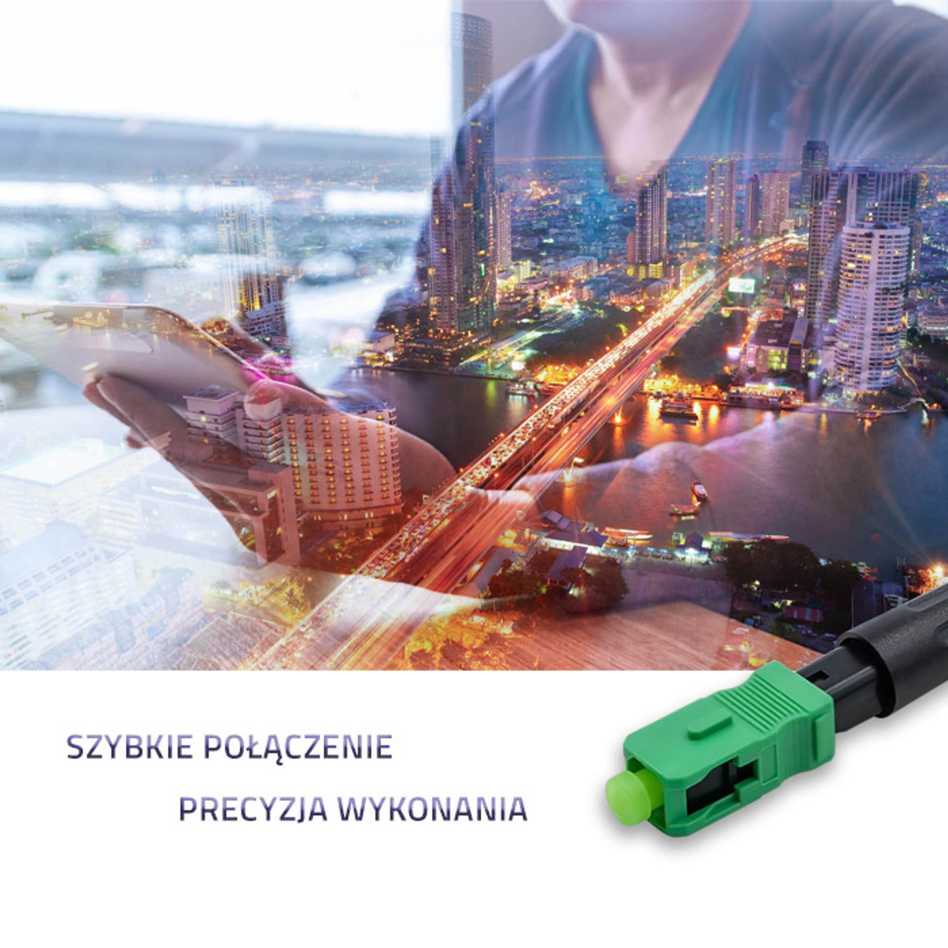 

Qoltec Szybkozłącze światłowodowe SC/APC |Singlemode 3.0mm