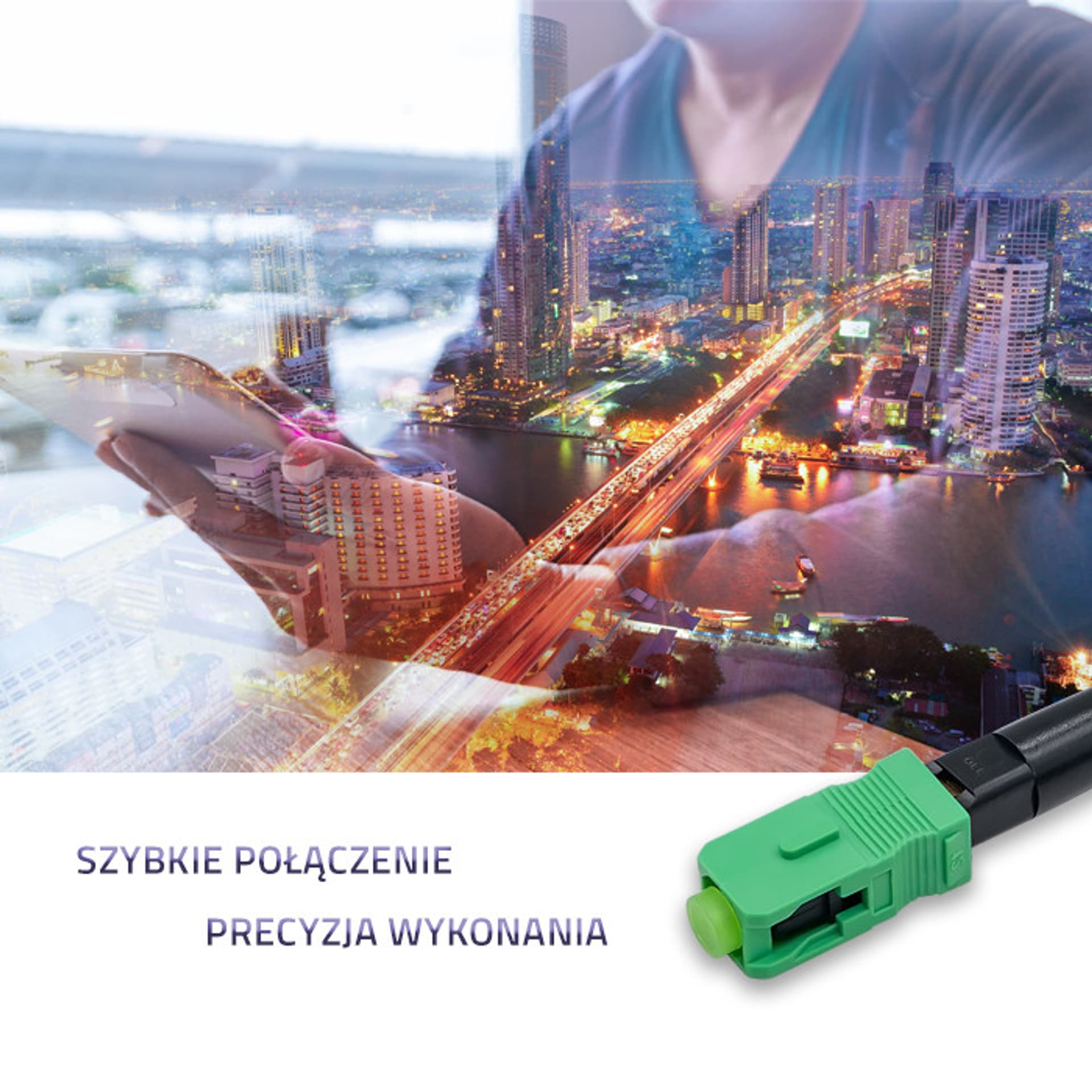 

Qoltec Szybkozłącze światłowodowe SC/APC Singlemode 0.9 Zestaw 10szt.