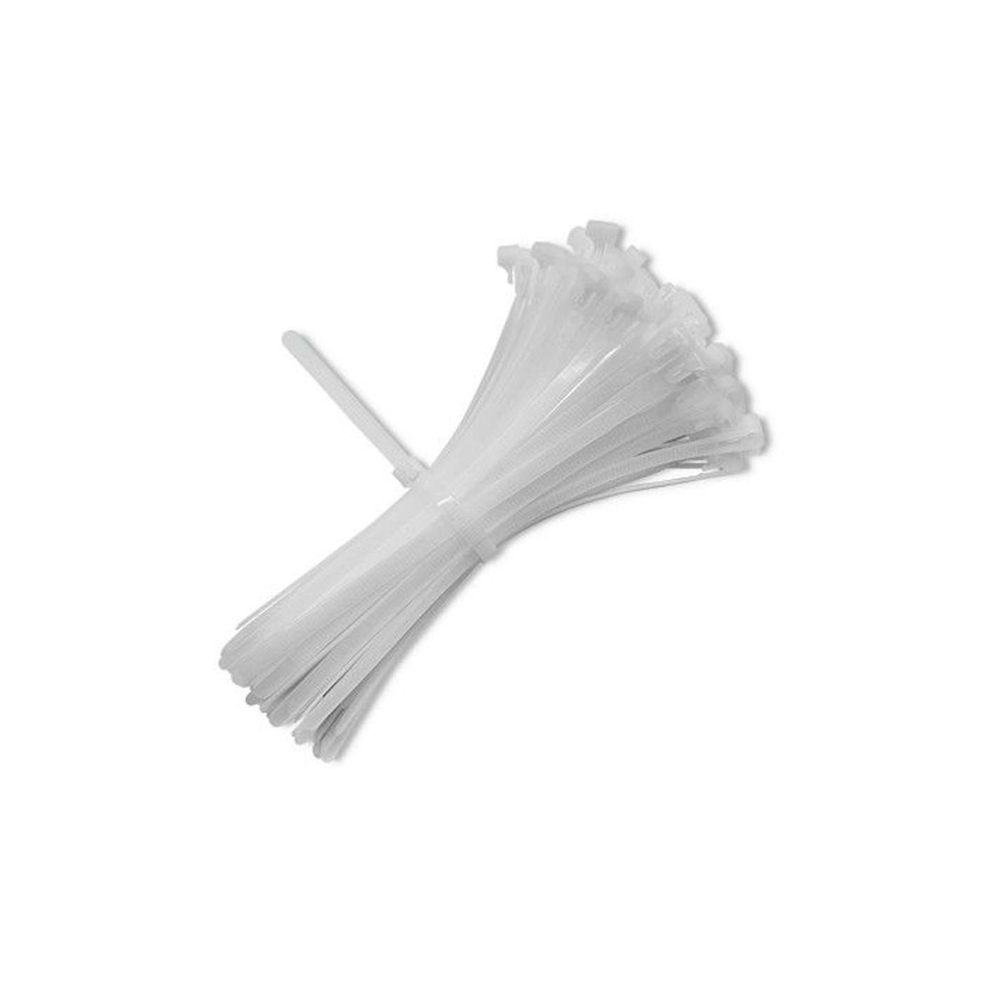 

Qoltec Opaski zaciskowe wielorazowe/trytytki 7.2 * 300mm Nylon UV Białe