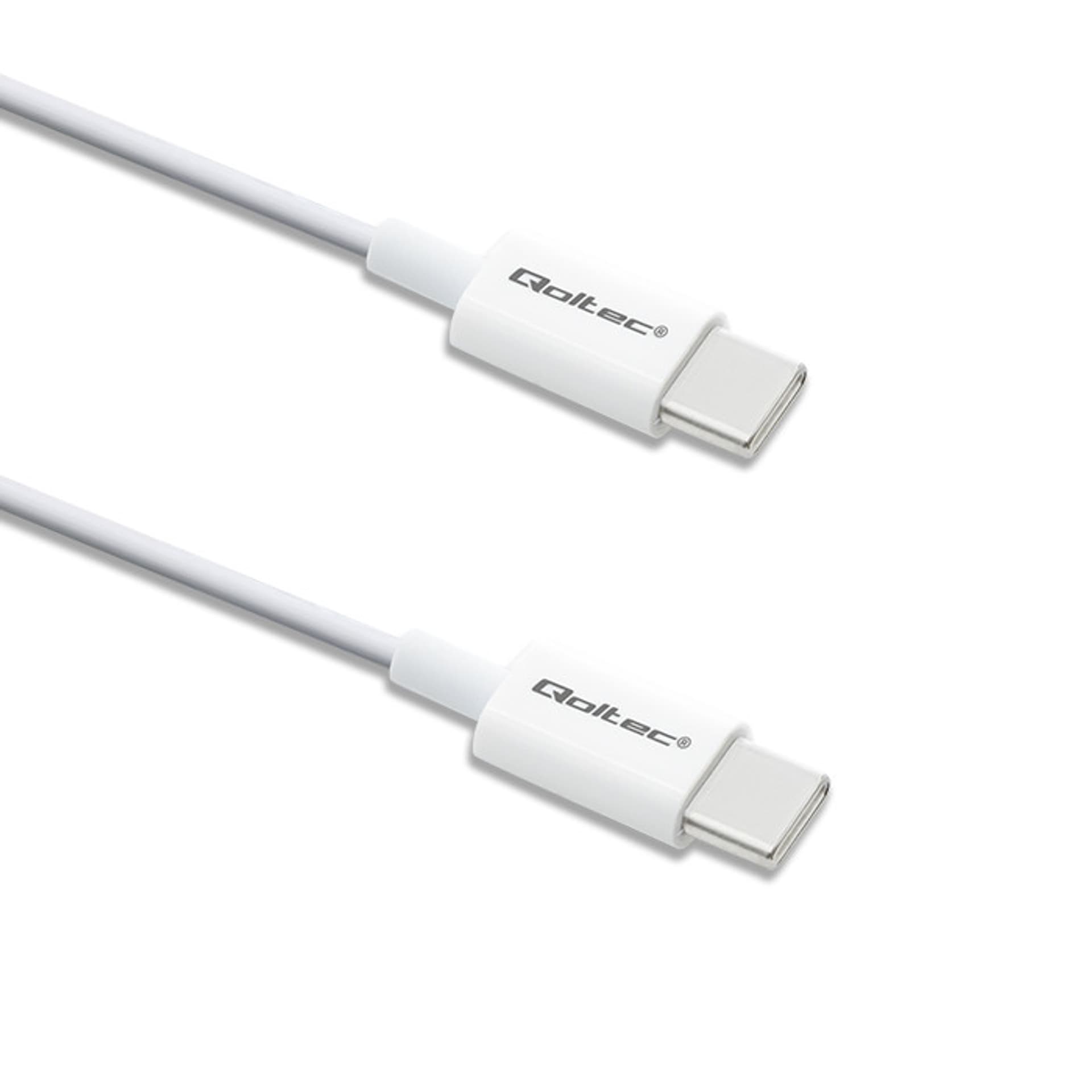 

Qoltec Kabel USB 2.0 typ C USB 2.0 typ C 60W QC 3.0 PD 1.5m Biały